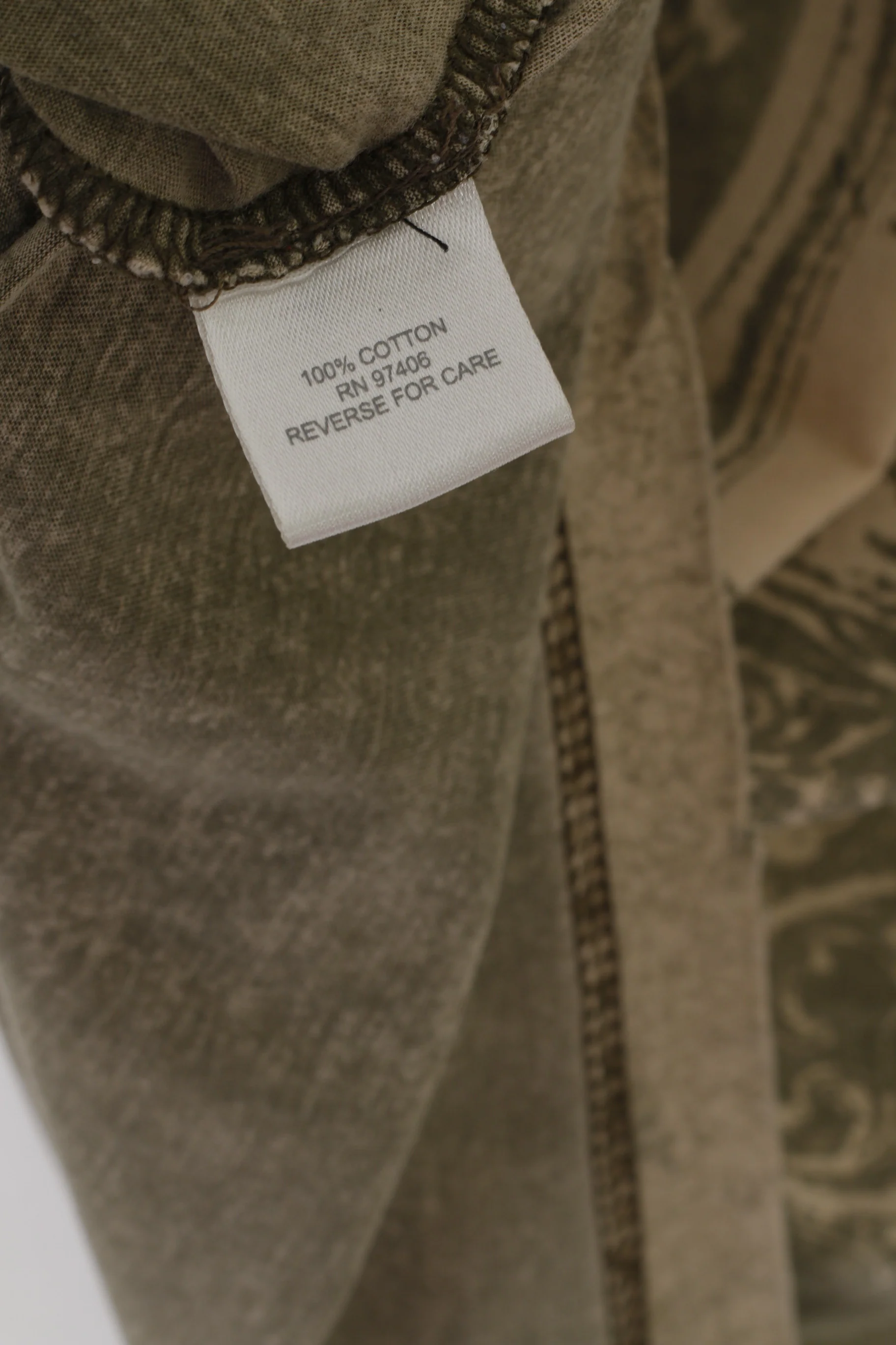 Subscript Men M Shirt Khaki Cotton Faded Marvin Gaye War Is nNot the Answer Top - Image 4