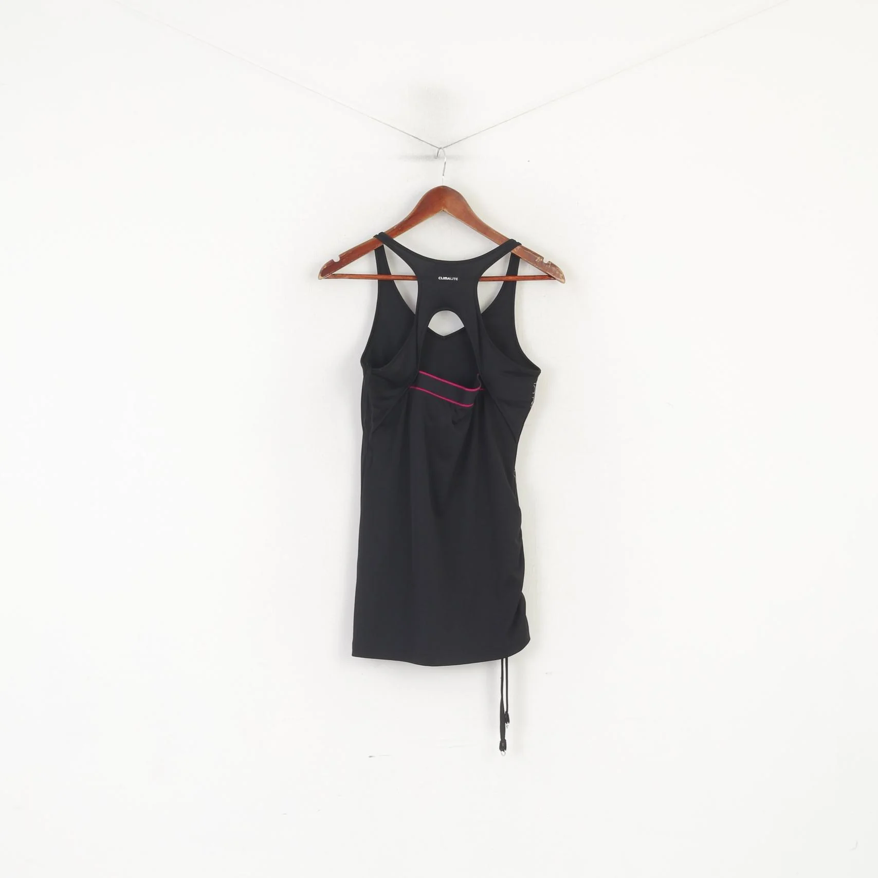 Adidas Women 12 38 M Shirt Black Sportswear Climalite Training Run Tank Top - Image 7