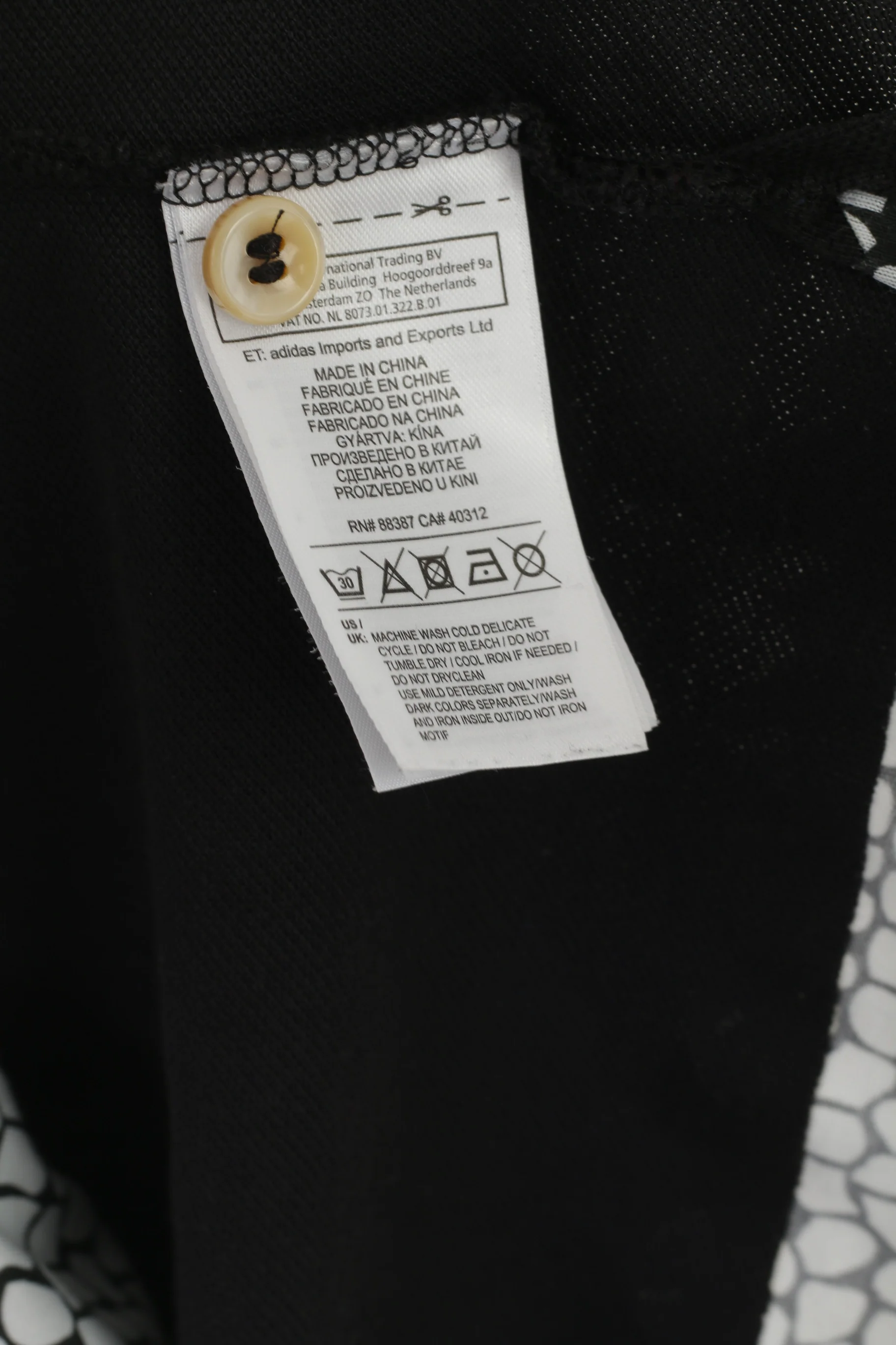 Adidas Originals Men S Polo Shirt Black Cotton Slim Fit Classic Long Back Top - Image 5