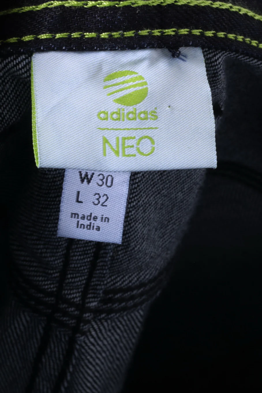 Adidas NEO Drop Crotch Mens W30 L32 Jeans Trousers Navy Cotton Pants - Image 5