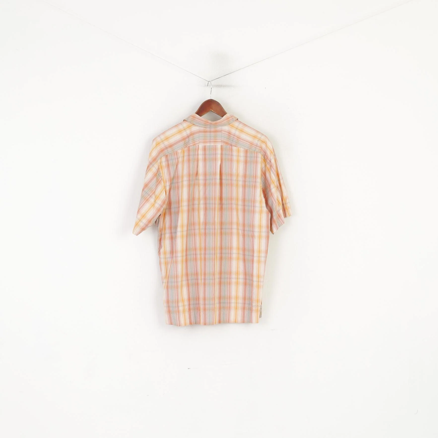 Salomon Men XL Casual Shirt Orange Outdoor Short Sleeve Pocket Mountain Top - Image 5
