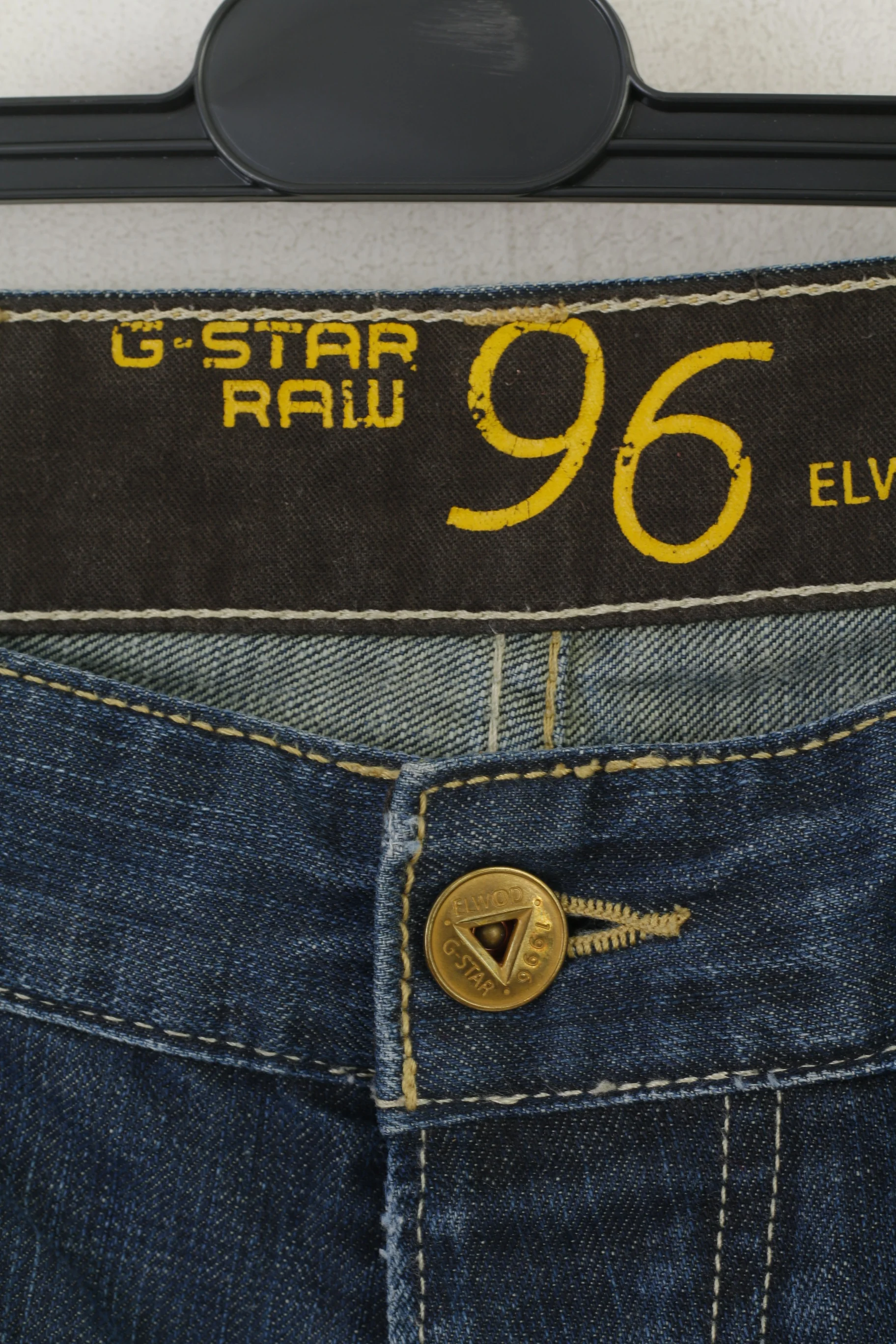 G-Star RAW Men 33 Jeans Trousers Navy Denim Cotton Elwood Loose 5620 Pants - Image 3
