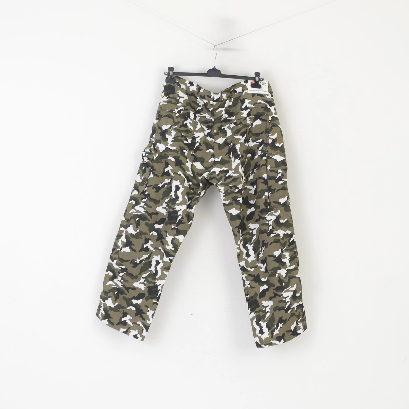 Biker Wears Men 44 60 Trousers Green Combat Camouflage Speed Cotton Pants - Image 6