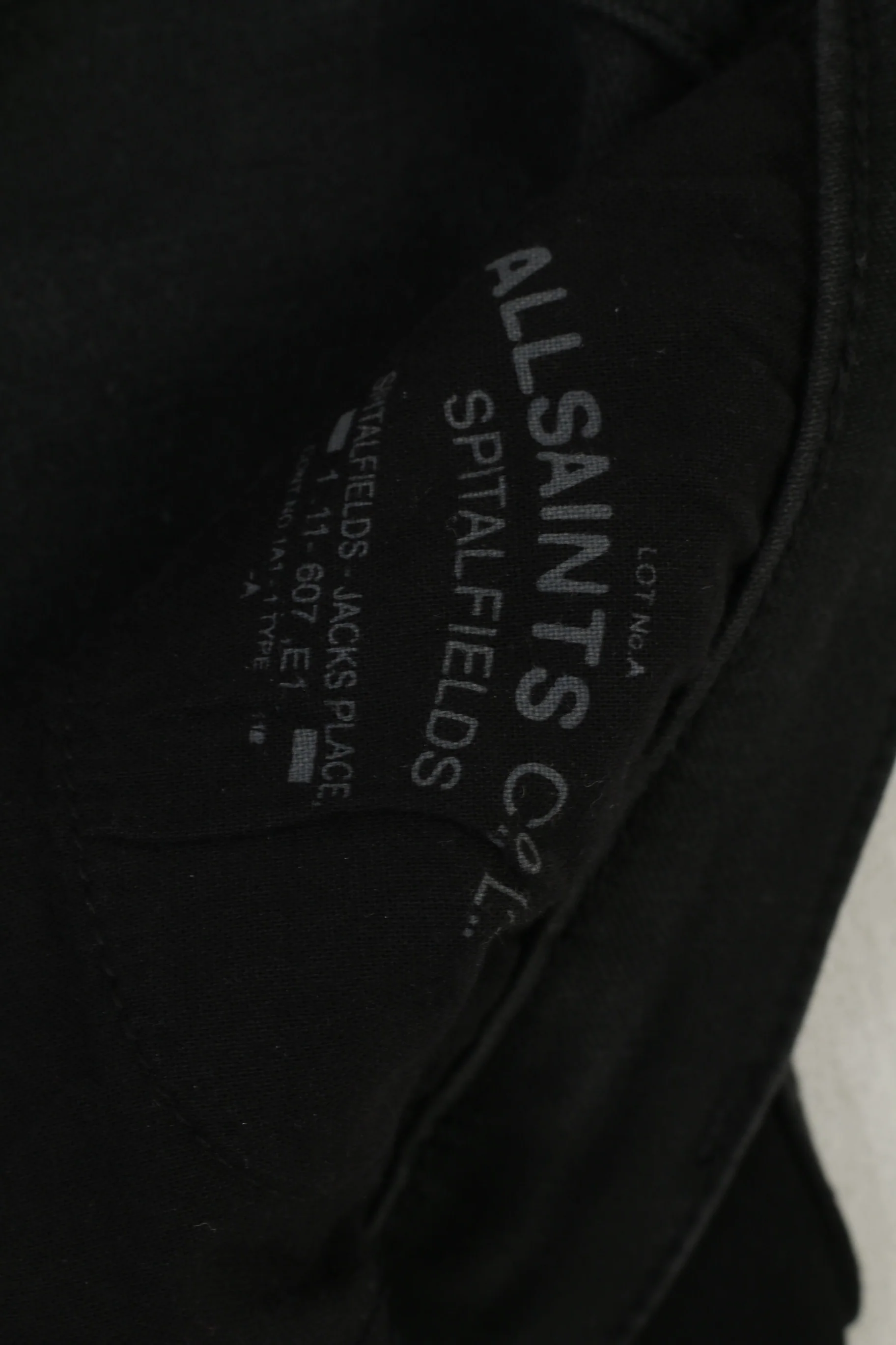 AllSaints Women 31 Jeans Trousers Black Cotton Skinny Stretch Roseport Ashby Pants - Image 4