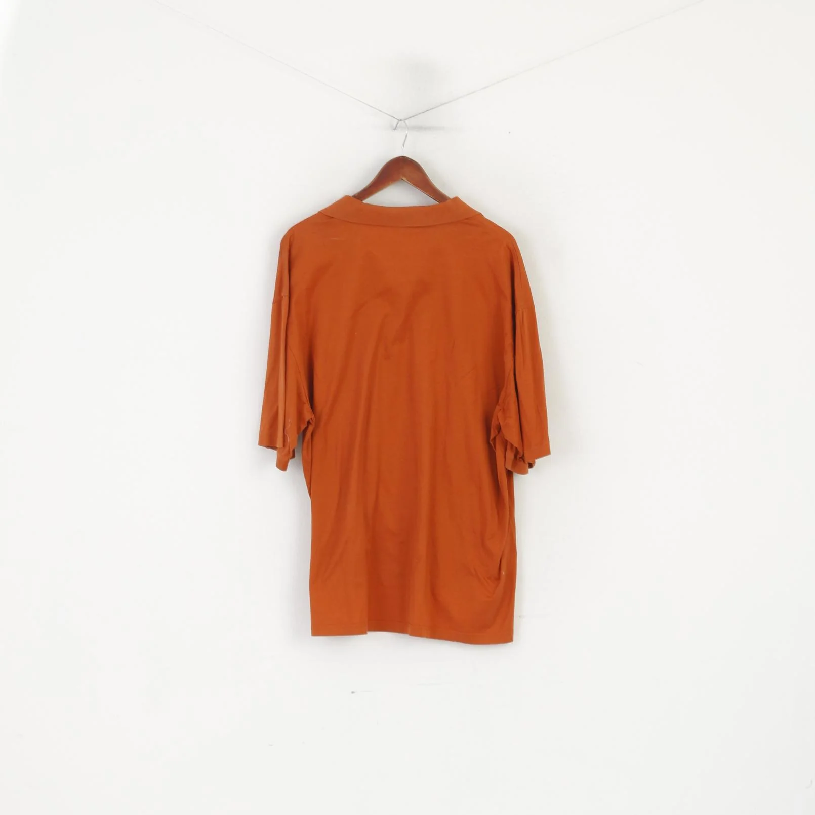 Byron Nelson Eleven Straight Mes XXL Polo Shirt Texas Orange Cotton Golf Top - Image 7