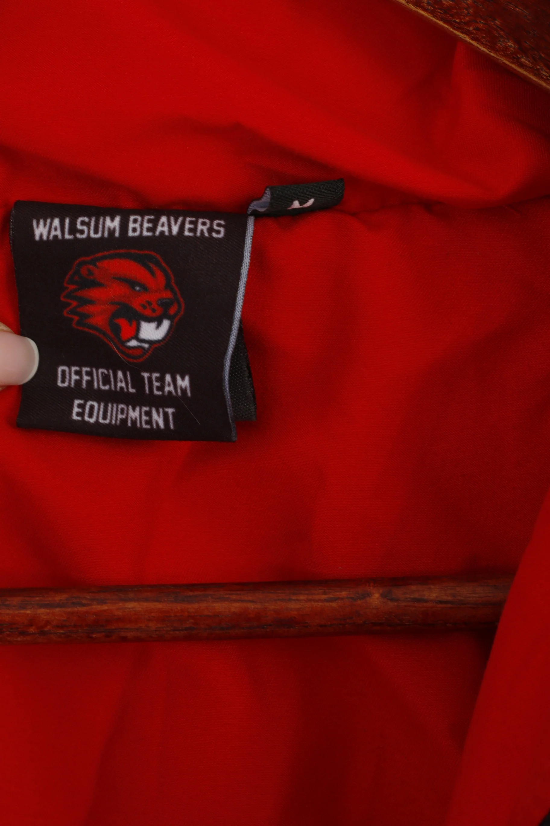 Walsum Beavers Official Team Men M Jacket Red Basketball Sportswear Top - Image 4