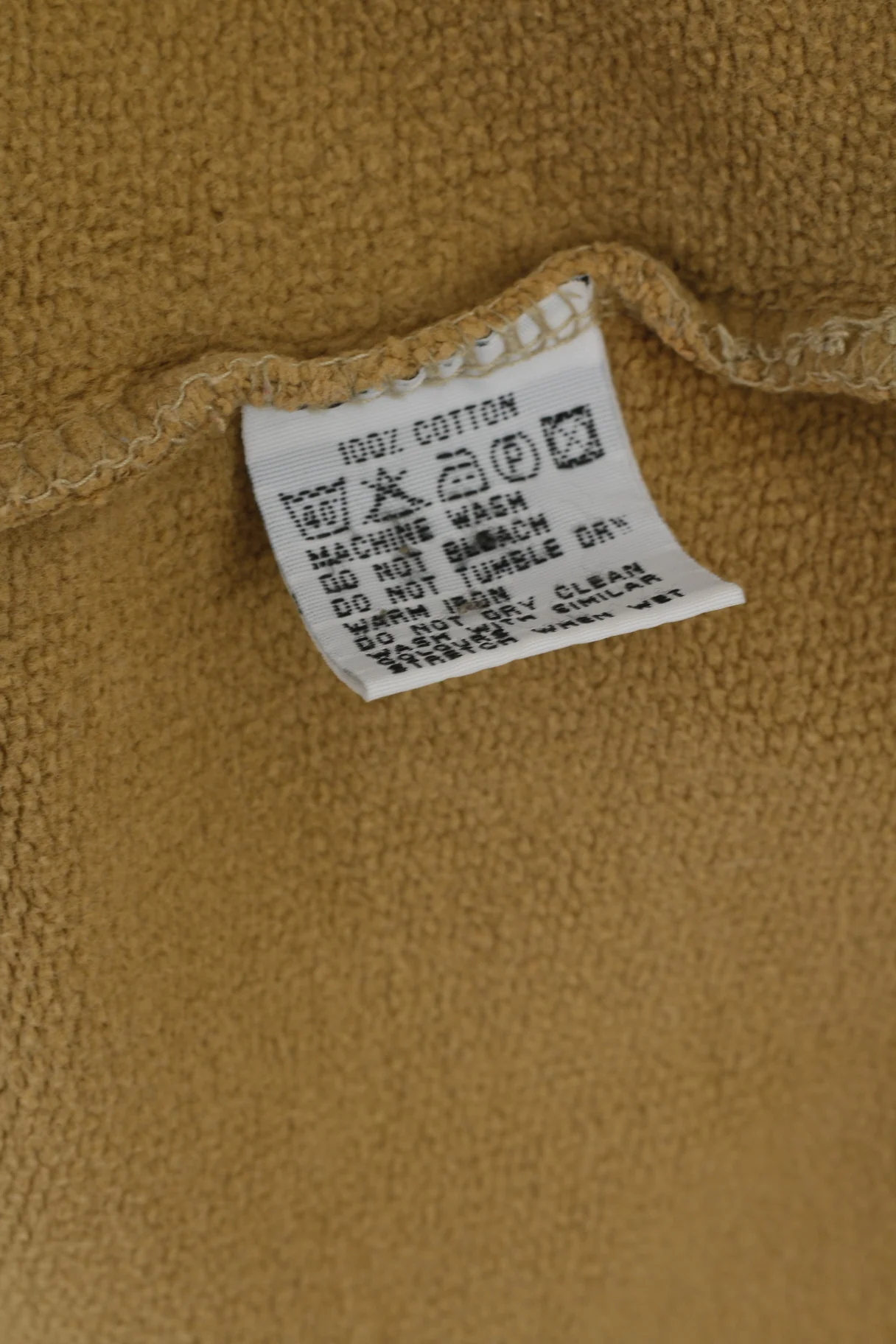 Peak Performance Mens S Sweatshirt Camel Cotton Polo Neck Classic Top - Image 5