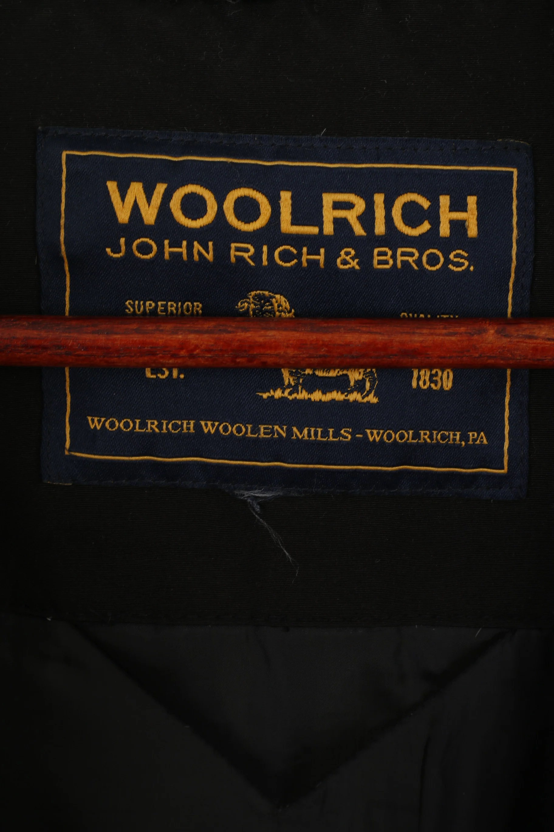 Woolrich Women S Down Jacket Brown Cotton nylon Padded Hooded Full Zipper Top - Image 5