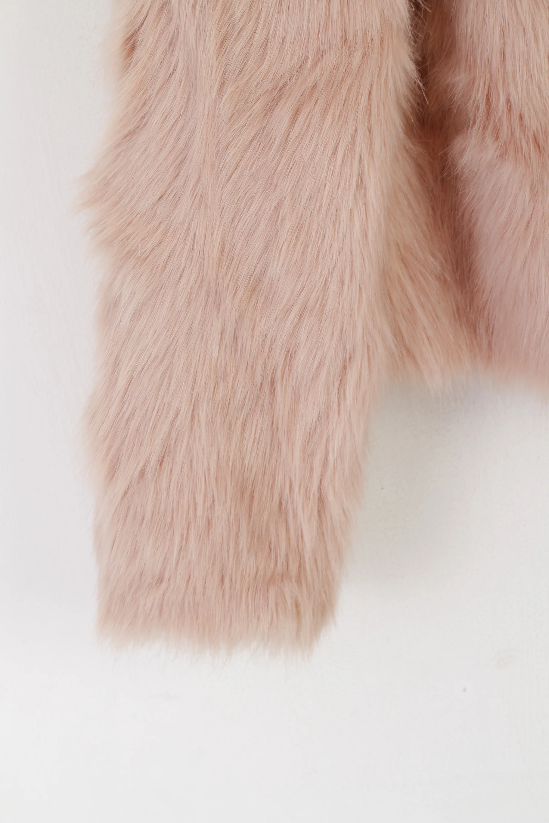 H&M Nicki Minay Women 36 S Jacket Oversize Rose Pink Faux Fur Unicorn Glam Top - Image 3