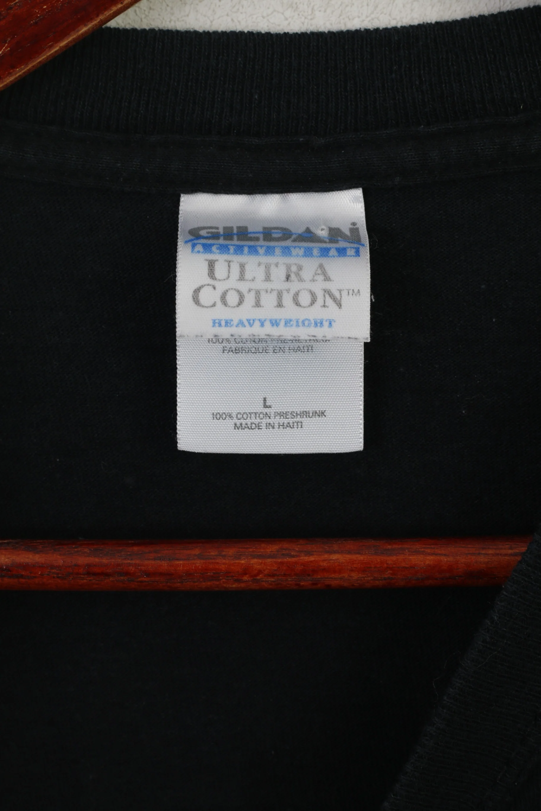 Gildan Men L Shirt Black Cotton KISS Music Band Graphic Crew Neck Top - Image 3