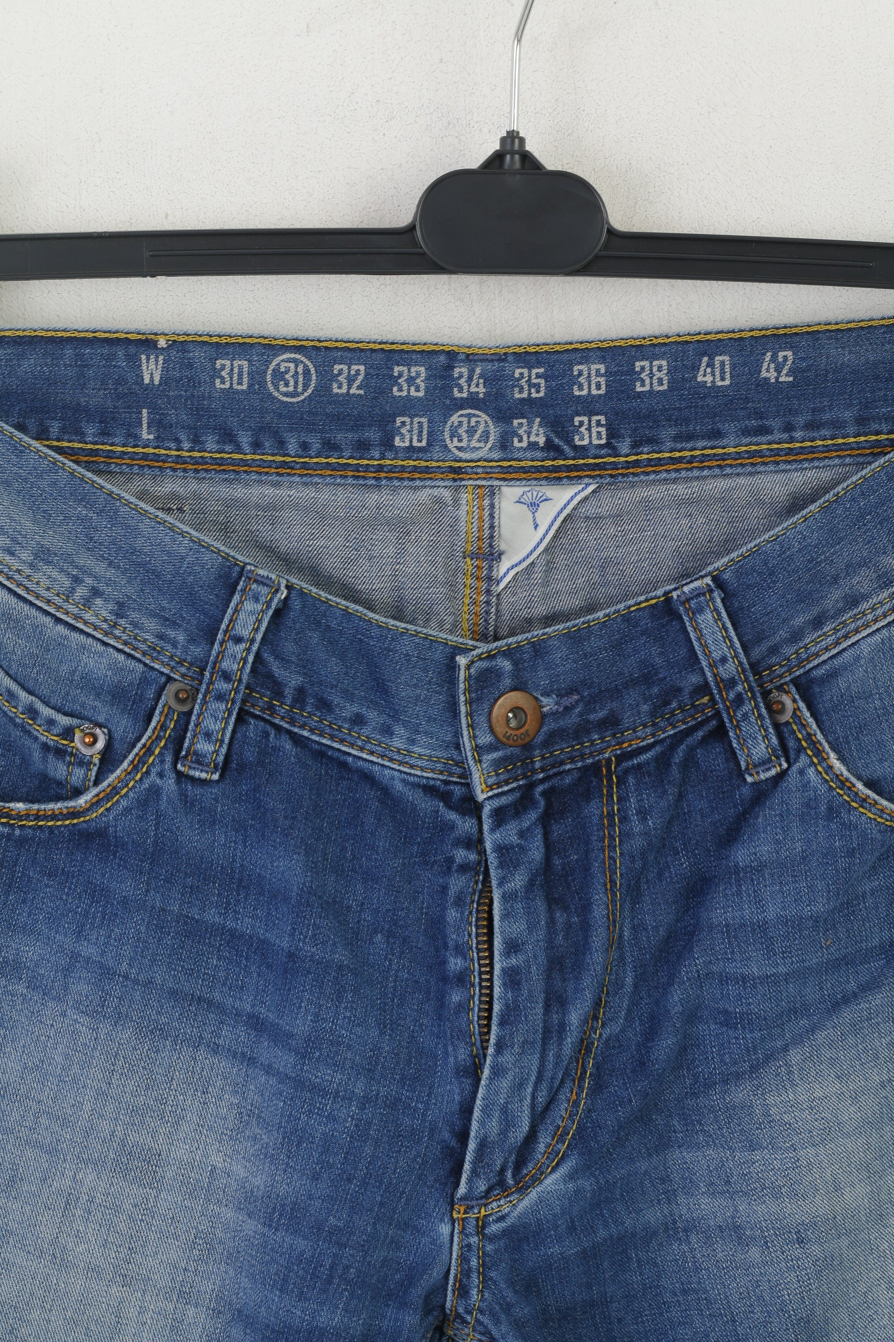 JOOP! Men 31 Jeans Trousers Blue Cotton Denim Straight Vintage Pants - Image 2