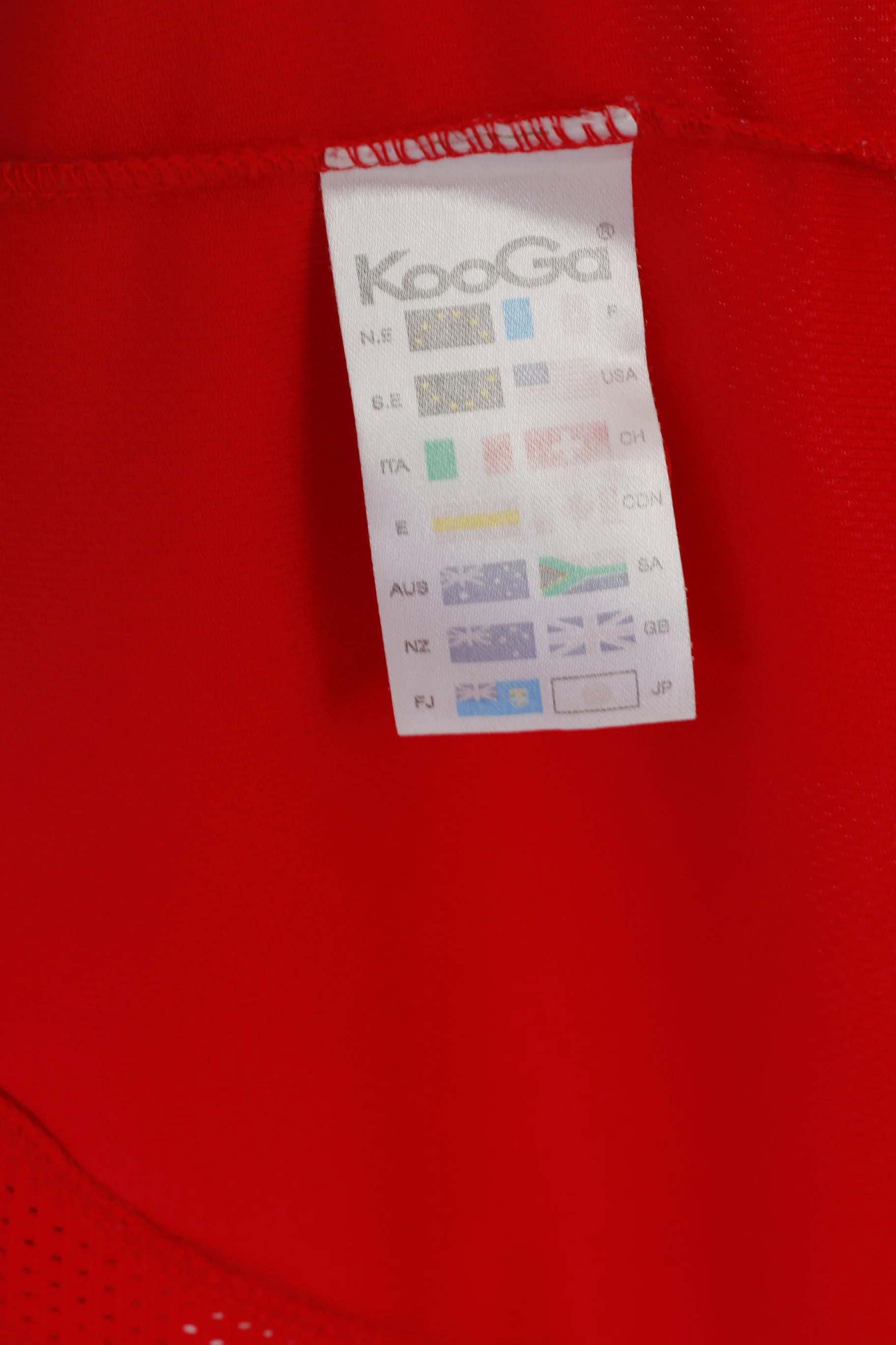 Kooga Rugby Men M Polo Shirt Red HMS Portland Frigate Vintage Jeraey Top - Image 4