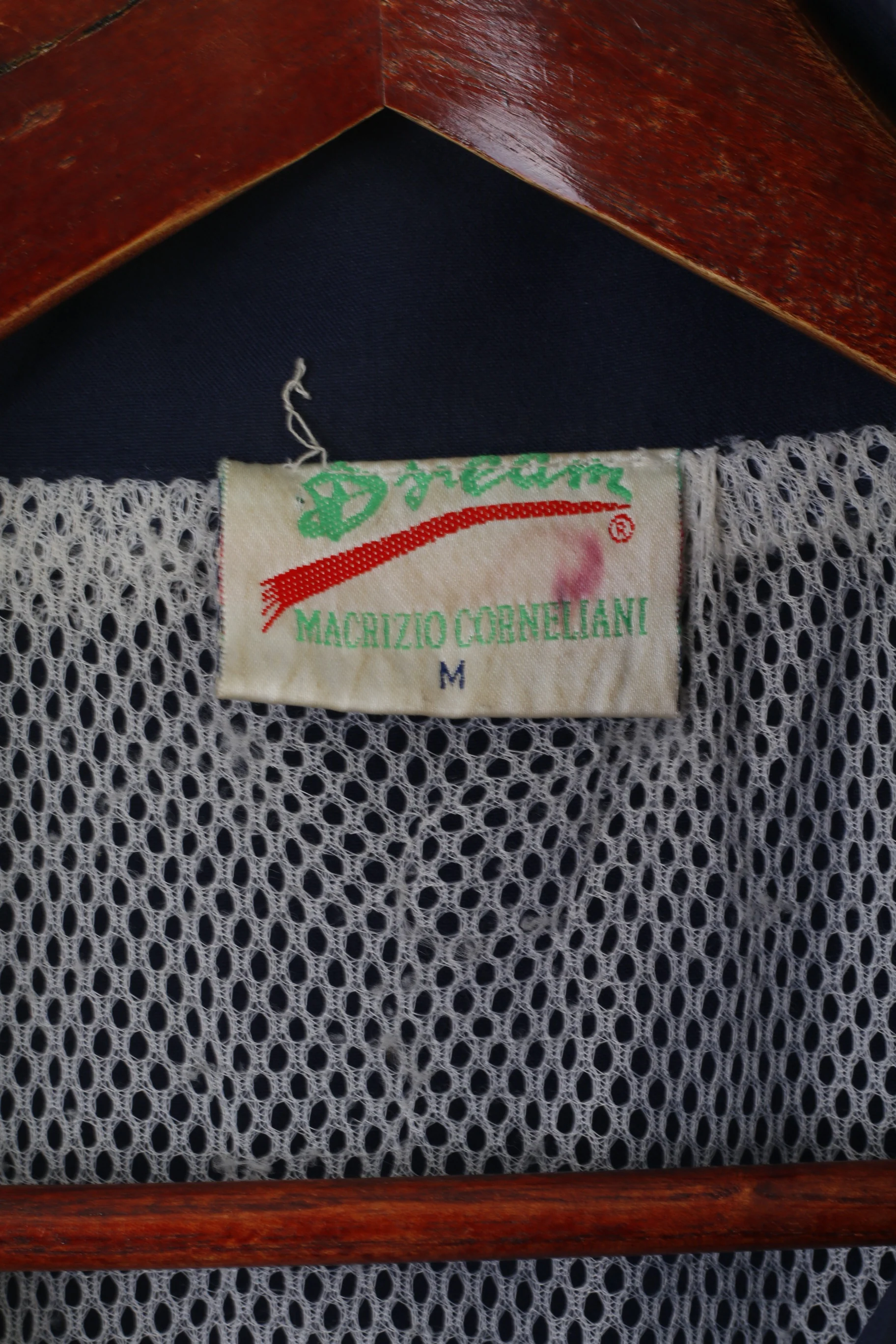 Dream Macrizio Corneliani Men M Jacket Green Nylon Vintage Windbreaker Track Top - Image 4