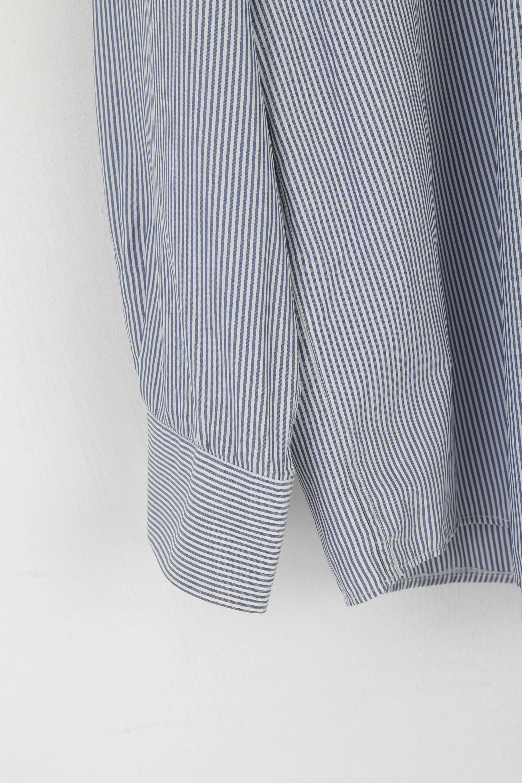 Polo by Ralph Lauren Men XXL Casual Shirt Blue Cotton Striped Long Sleeve Top - Image 3