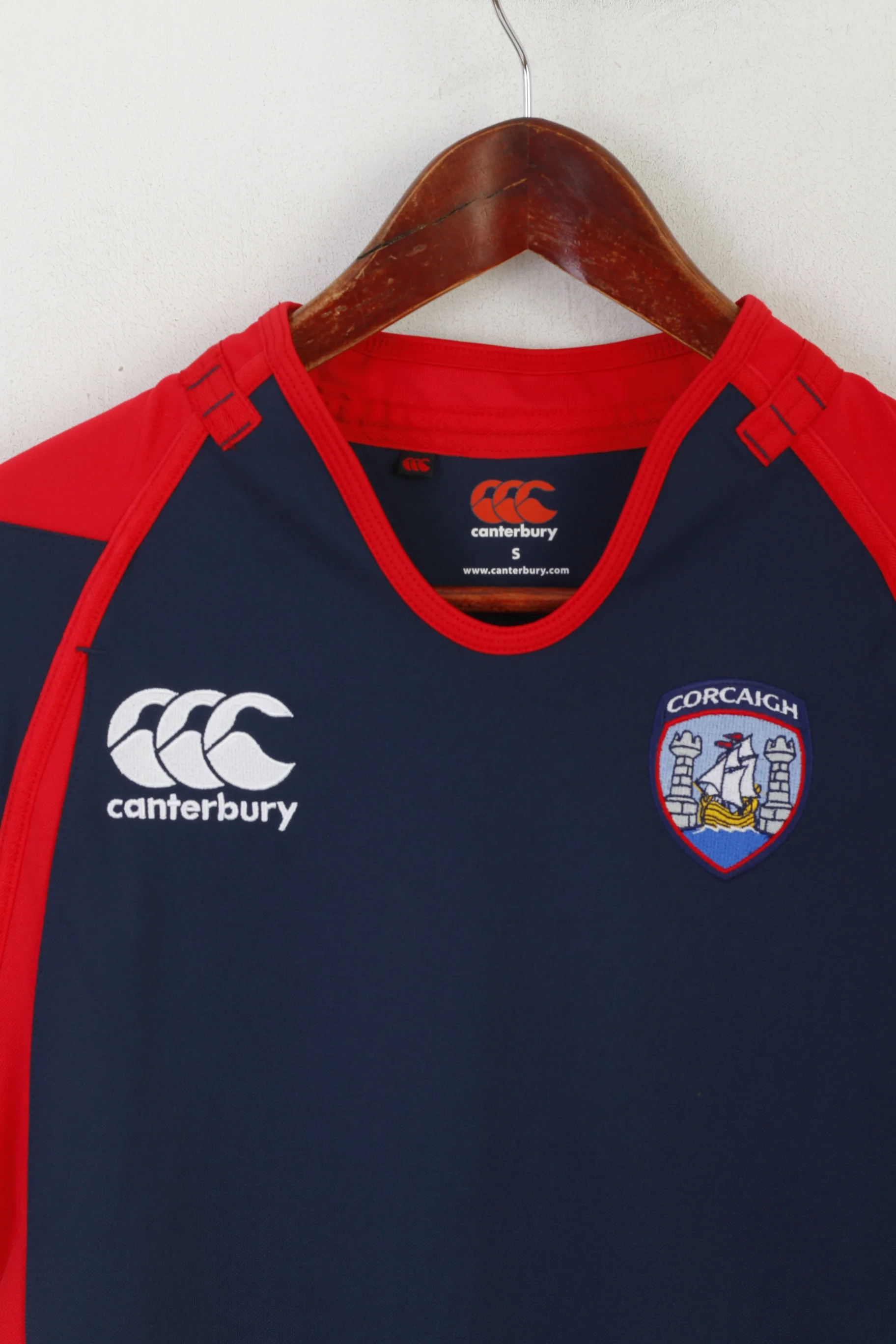 Canterbury Men S Shirt Navy Corcaigh GAA Gaelic Football Jersey Vintage Top - Image 2