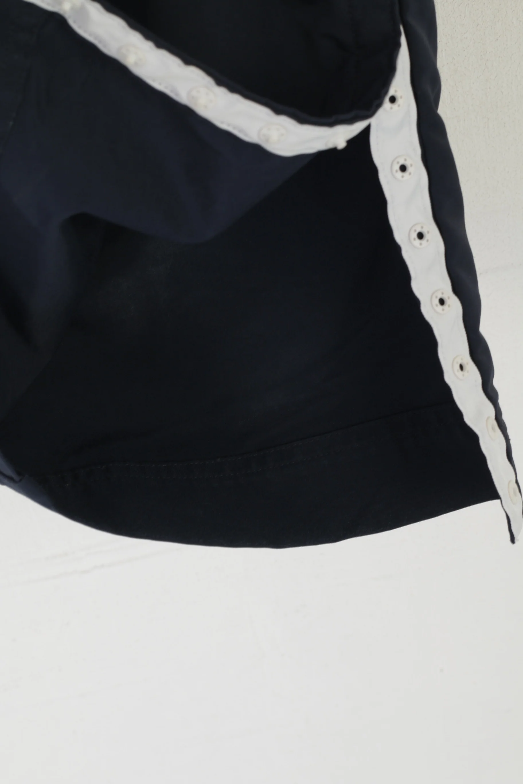 Adidas Women S Capri Pants Navy Vintage Nylon Sportswear Fitness Trousers - Image 2