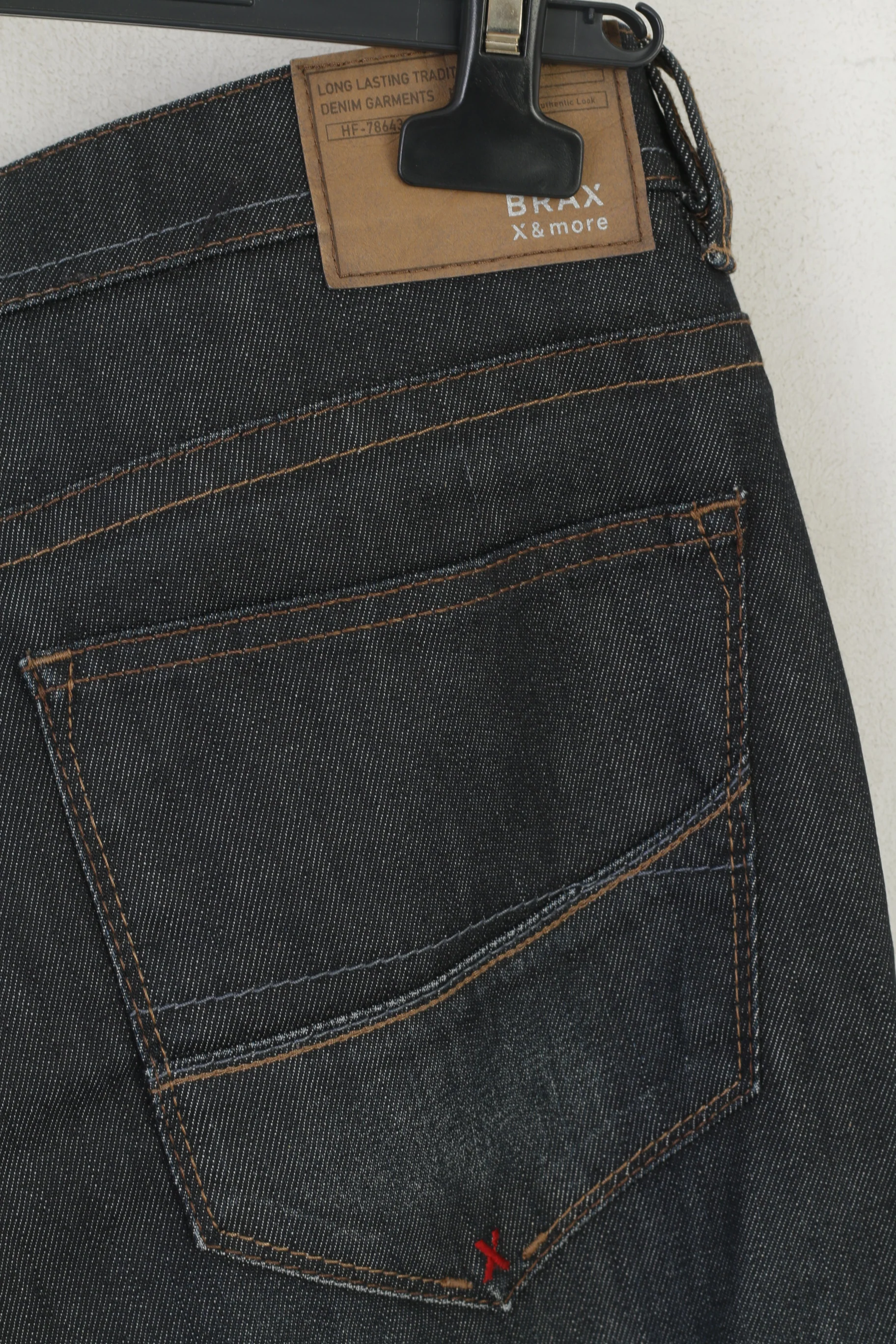 BRAX Men 40 56 Trousers Navy Cadiz Cotton Straight Leg Classic Denim Pants - Image 5