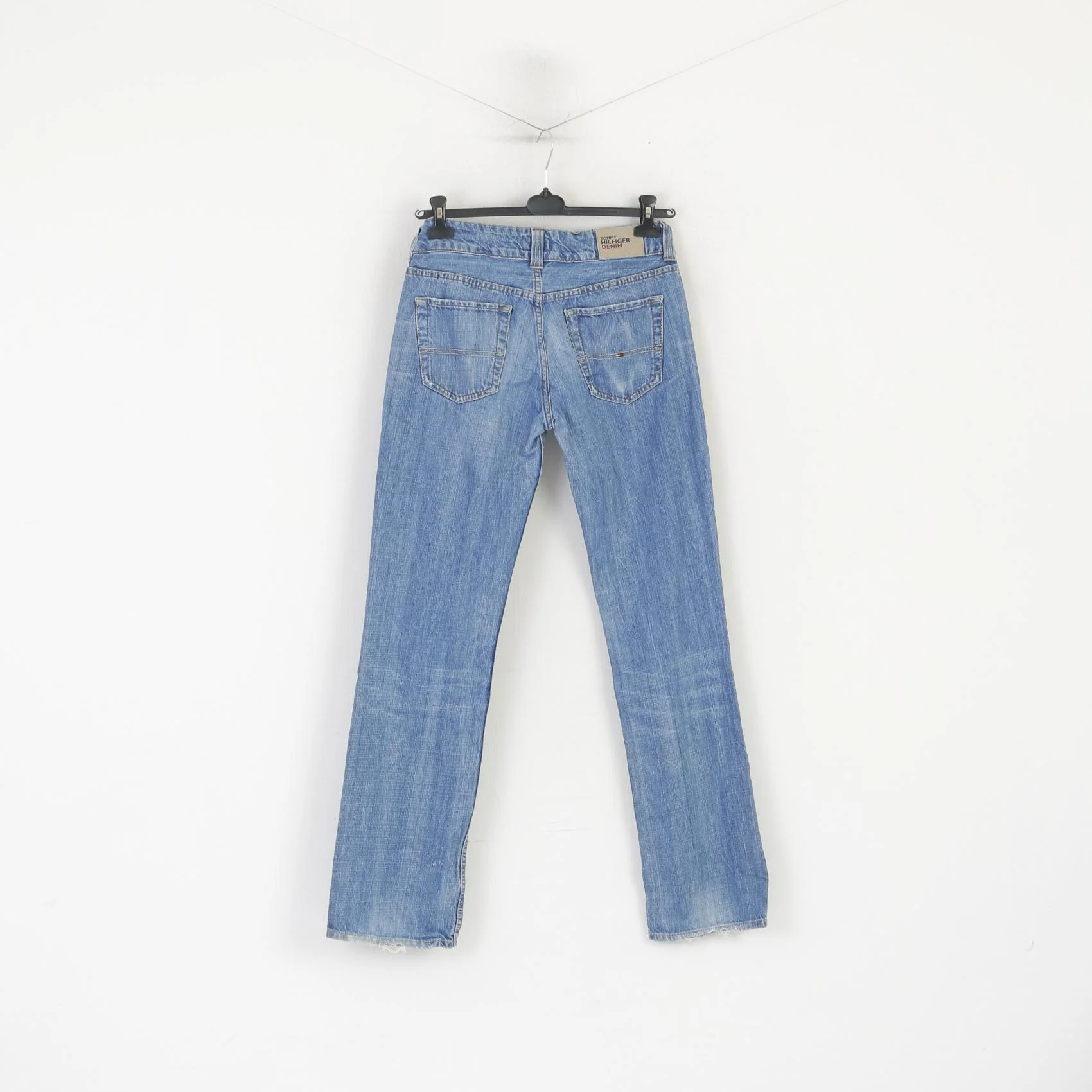 Tommy Hilfiger Women 30 Jeans Trousers Blue Cotton Dash Uncrafted Worn Pants - Image 5