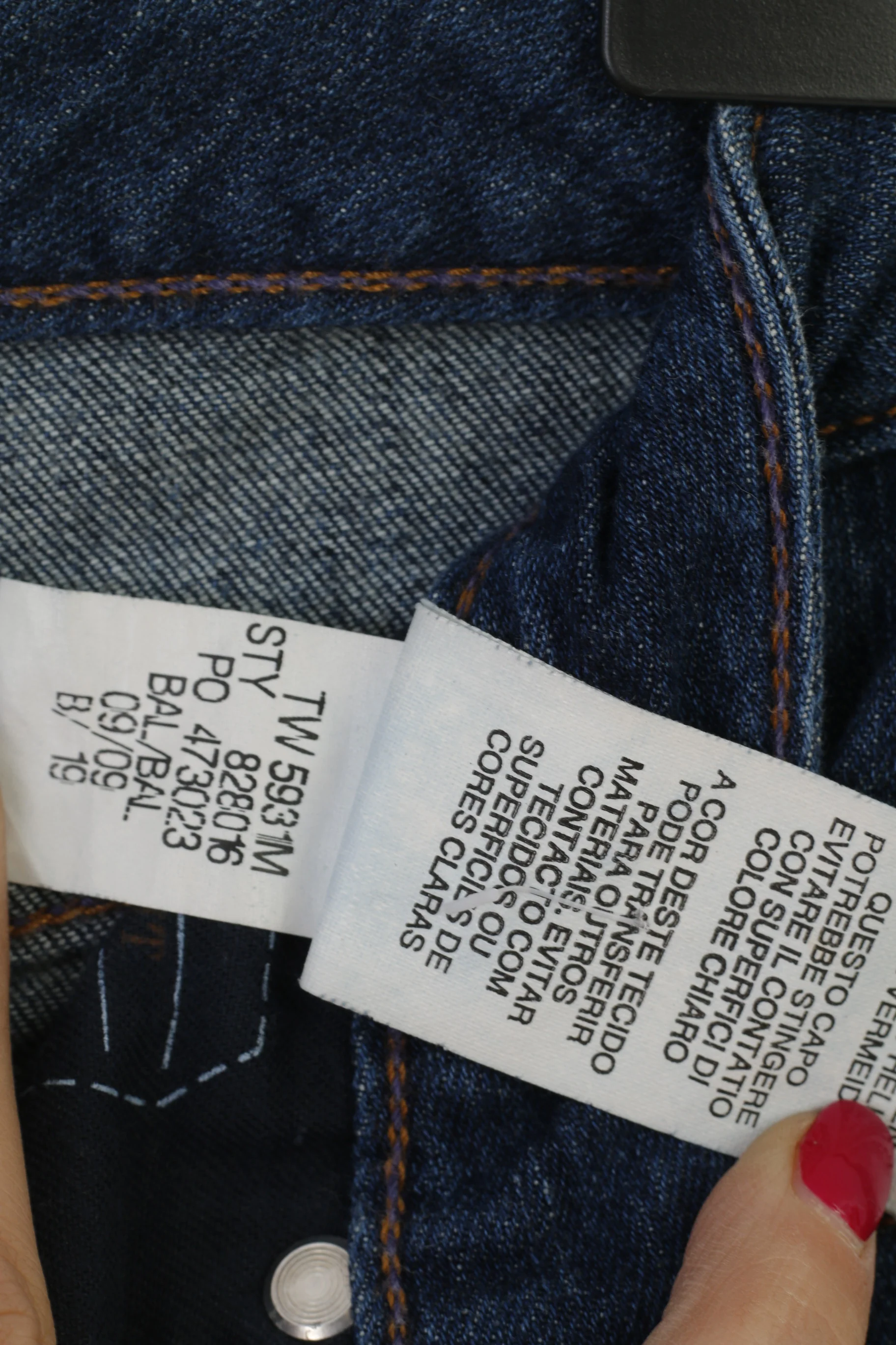 Tommy Hilfiger Women 30 Jeans Trousers Navy Cotton Boyfriend Vintage Pants - Image 4