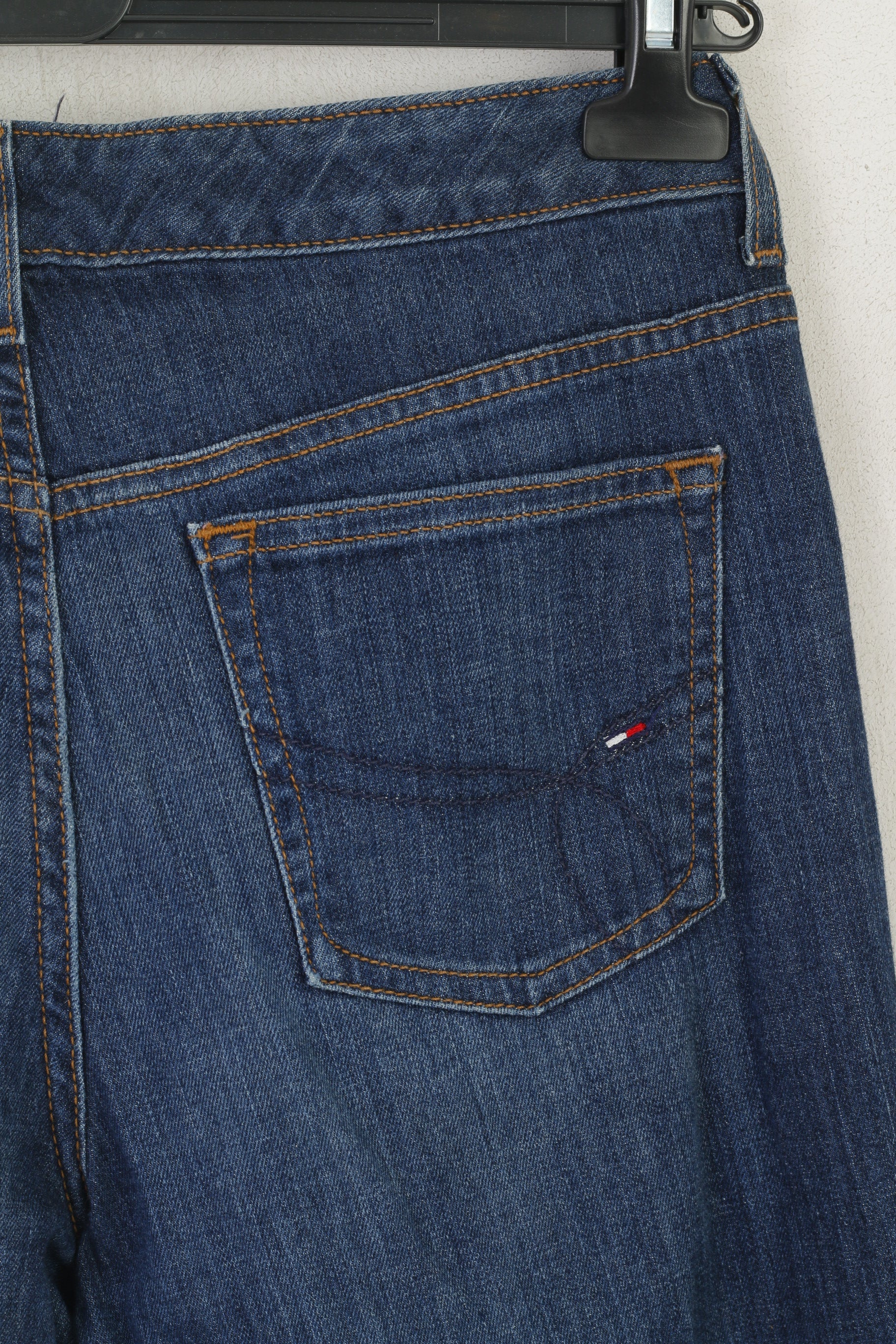 Tommy Hilfiger Women 30 Jeans Trousers Navy Cotton Boyfriend Vintage Pants - Image 7