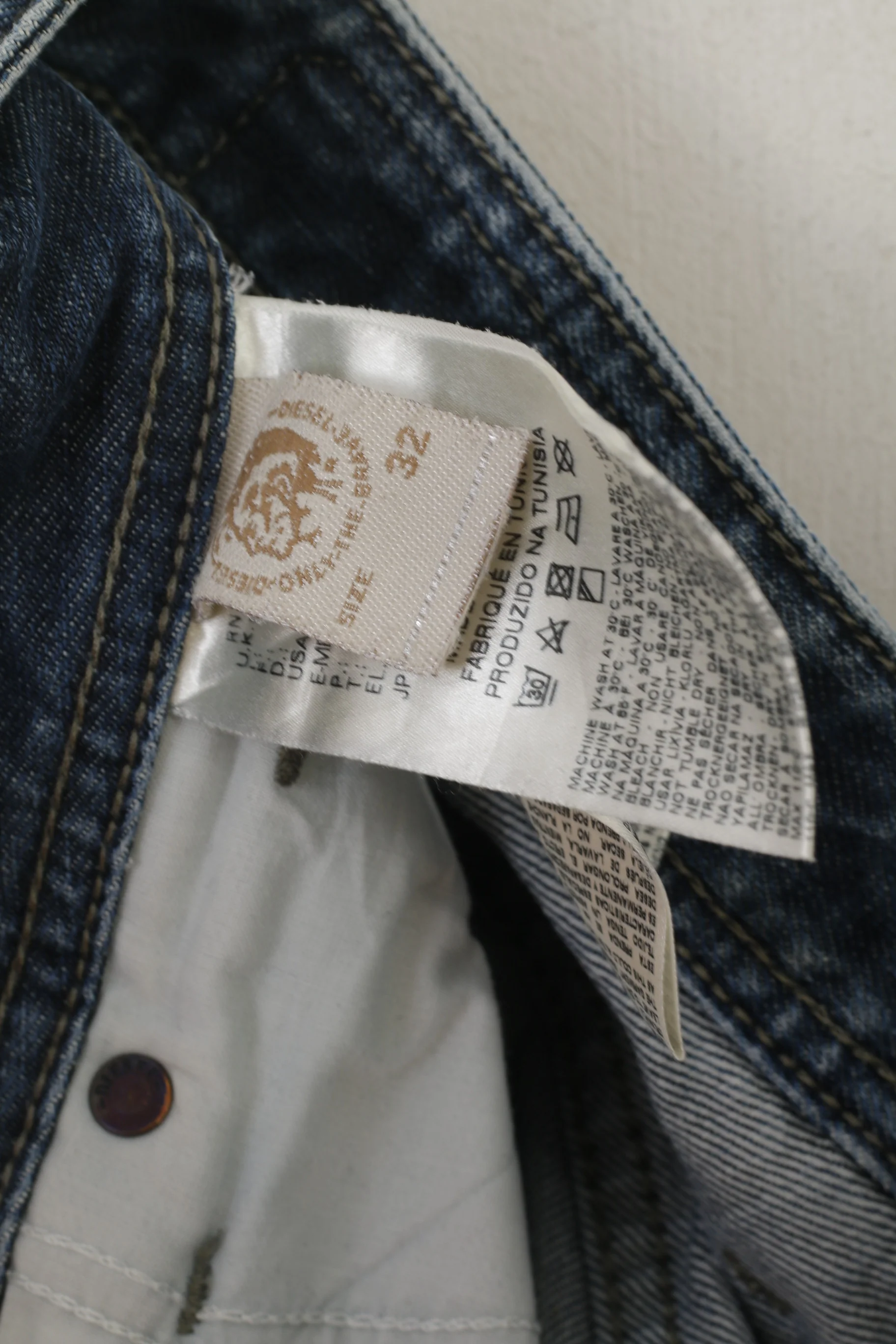 Diesel Industry Men 32 Jeans Trousers Waykee Regular Straight Denim Pants - Image 5