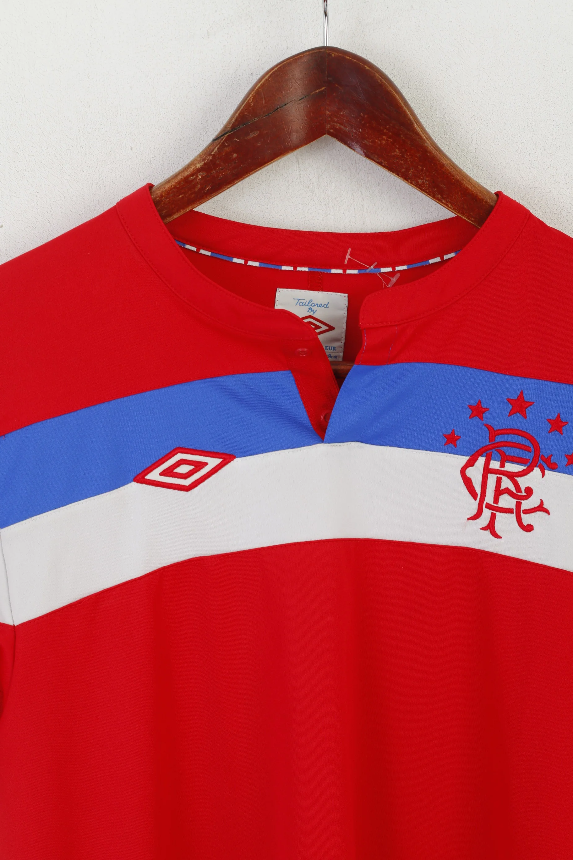 Umbro Boys XLB 158 Shirt Red Glasgow Rangers Football Club Vintage Jersey Top - Image 2