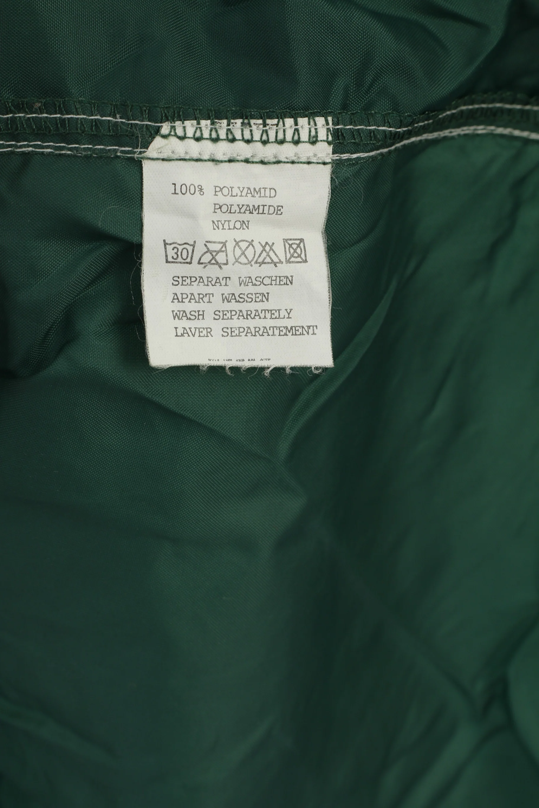 Pro Life Vienna Men M Jacket Green Nylon Waterproof Vintage Baseball Diamond Star Top - Image 6