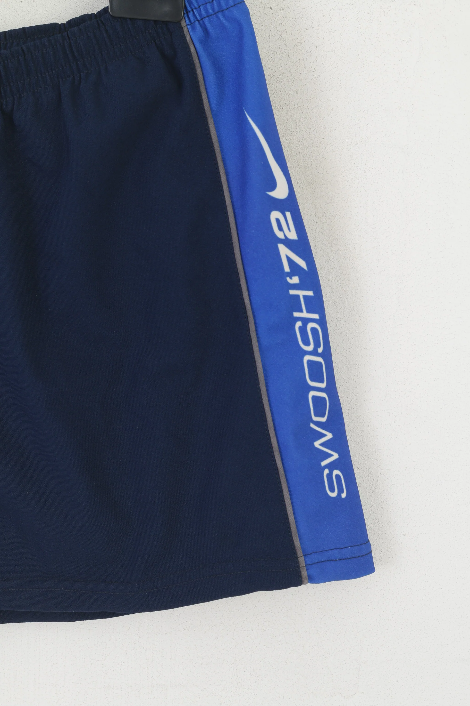 Nike Men XXL Shorts Navy Swoosh '72 Sportswear Vintage Activewear - Image 2