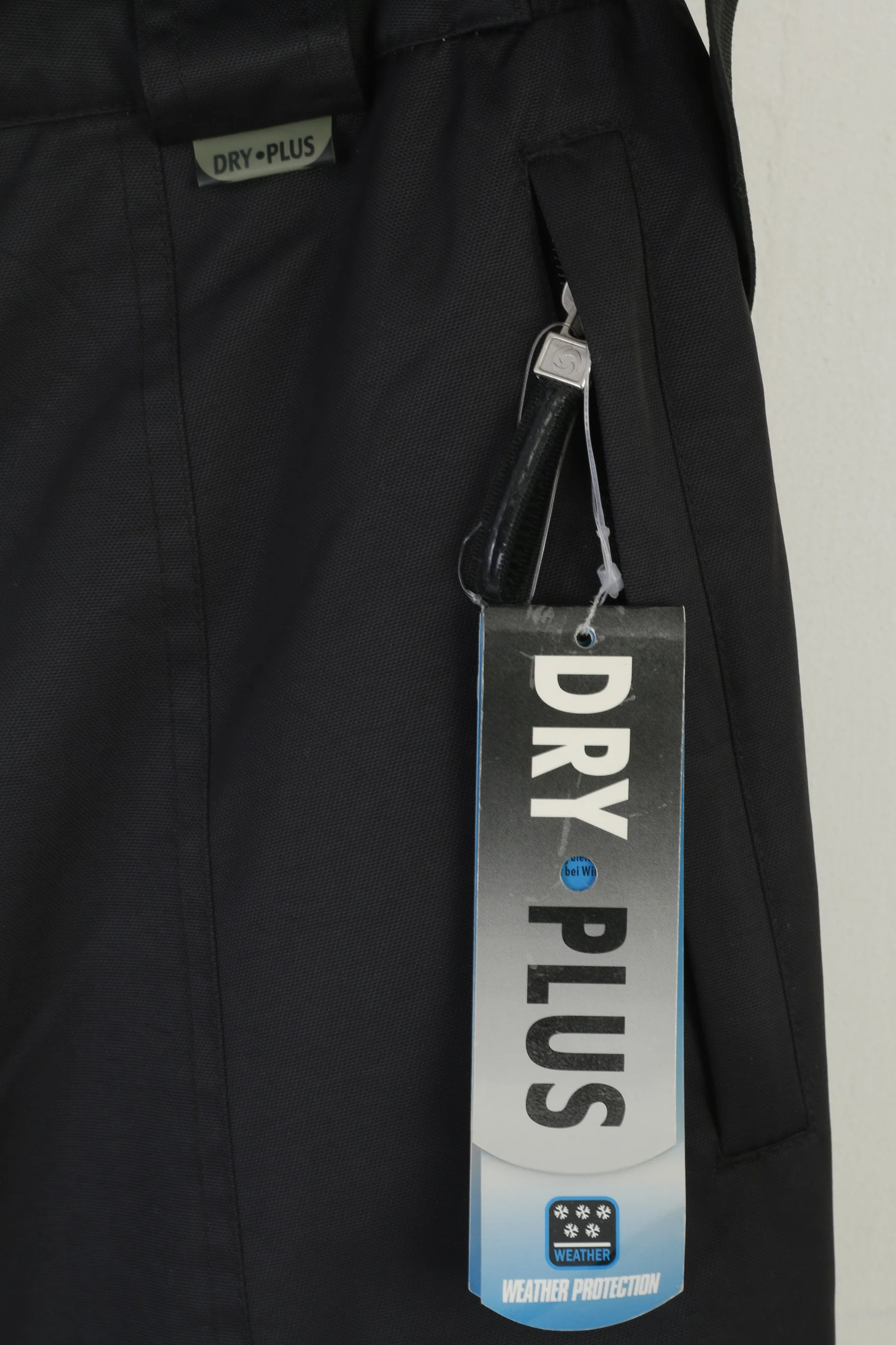 New Etirel Women 18 XL Ski Trousers Black  Dry Plus Nylon Salopette Snow Pants - Image 2