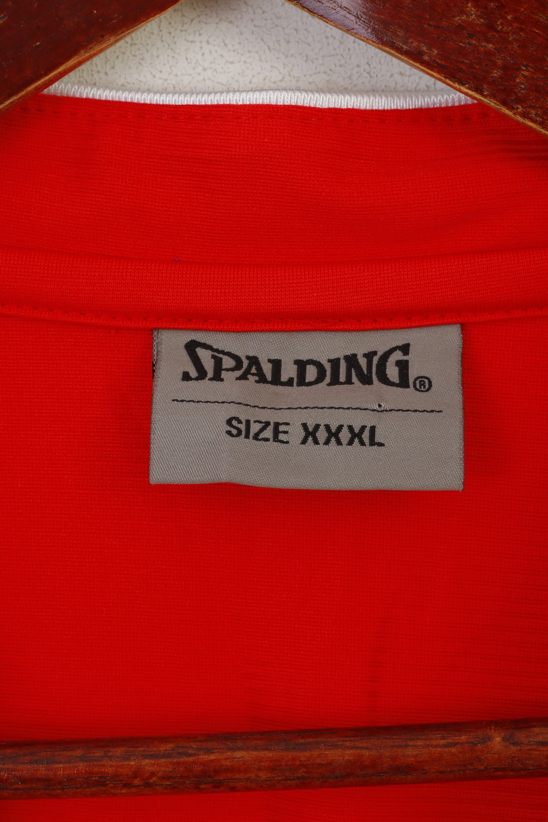 Spalding Men 3XL Shirt Red Vintage Sleeveless Basketball Sportswear NBA Jersey Top - Image 3