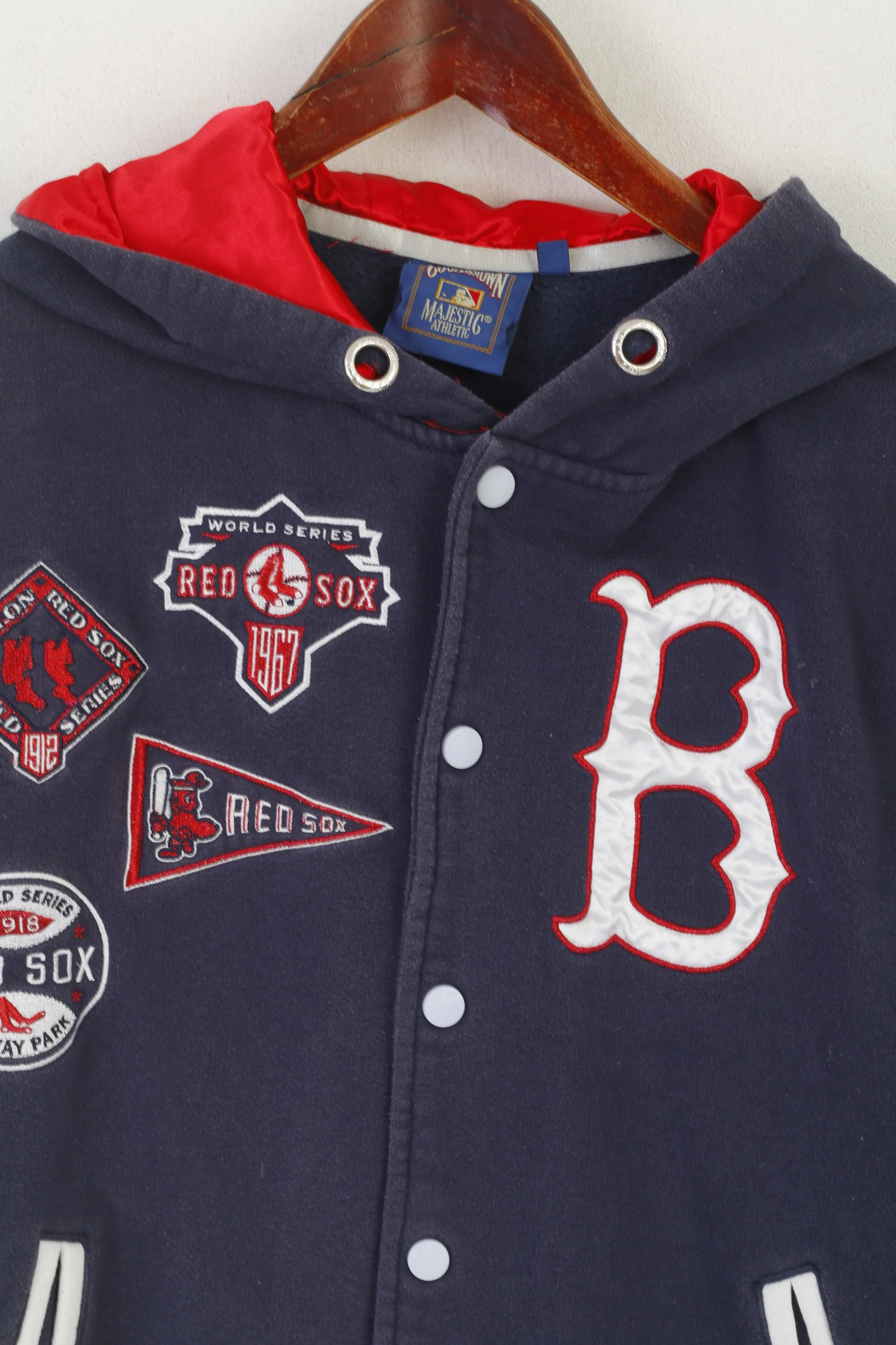 Majestic Athletic Cooperstown Men S Sweatshirt Navy Boston Red Sox Vintage Top - Image 2