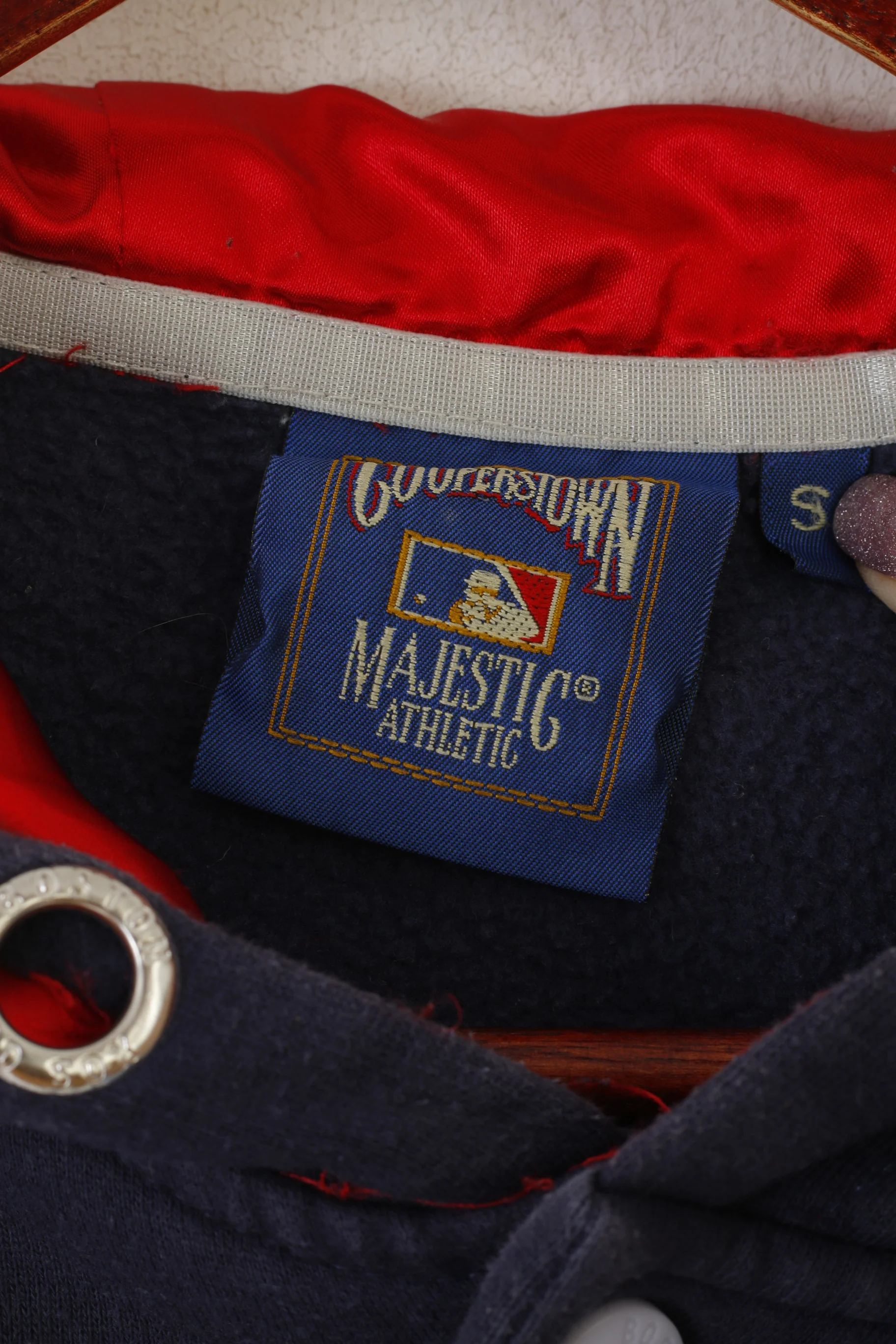 Majestic Athletic Cooperstown Men S Sweatshirt Navy Boston Red Sox Vintage Top - Image 5