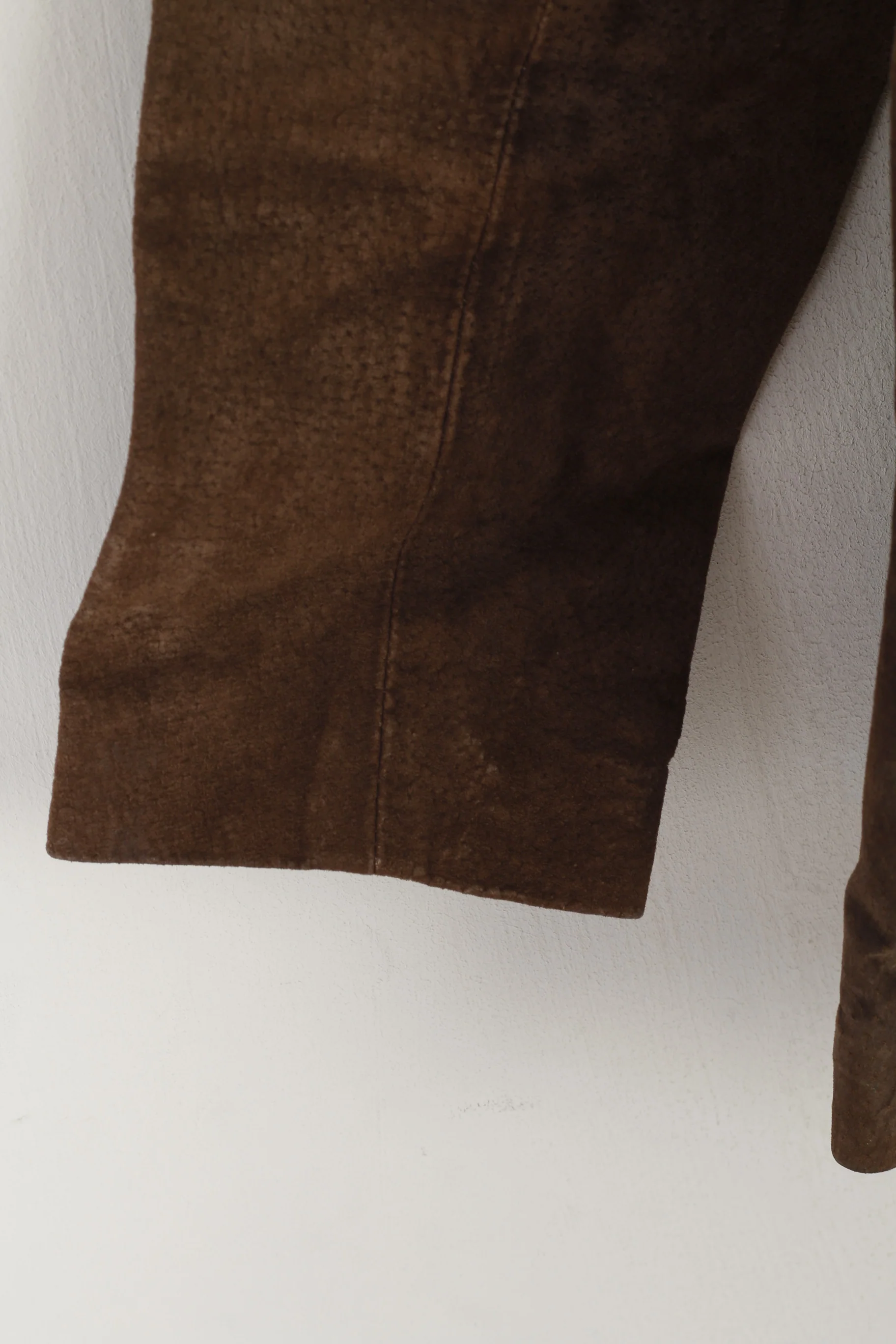 Joie de Vivre Women 16 L Jacket Brown Suede Leather Vintage Western Buttoned Top - Image 3