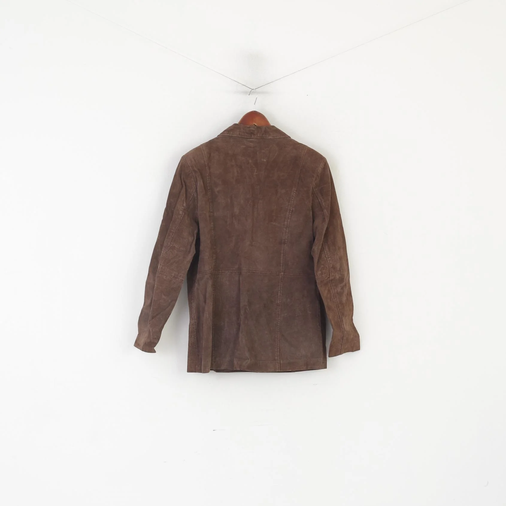 Joie de Vivre Women 16 L Jacket Brown Suede Leather Vintage Western Buttoned Top - Image 6