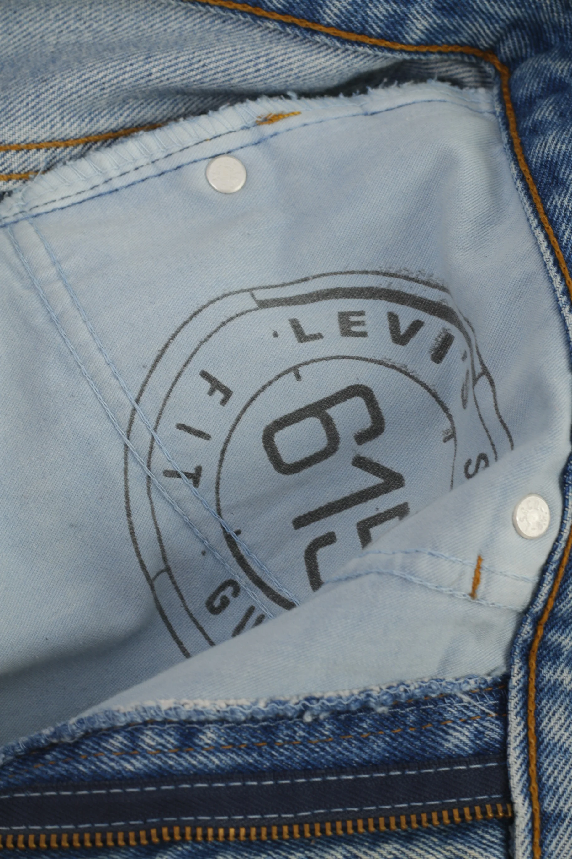 Levi's 615 Men 31 Jeans Trousers Blue Cotton Vintage Orange Tab Classic Pants - Image 3