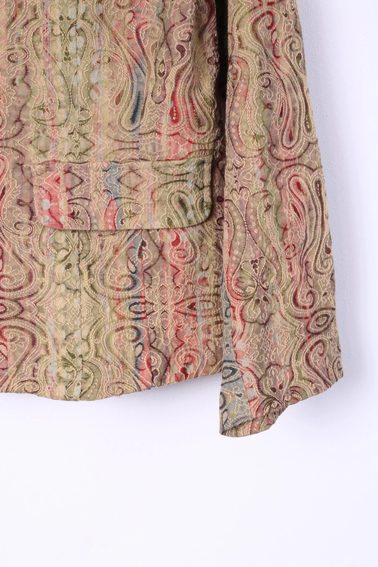 Corona Womens 46 XL Blazer Multicolor Barcco Vintage Shoulder Pads Jacket - Image 3
