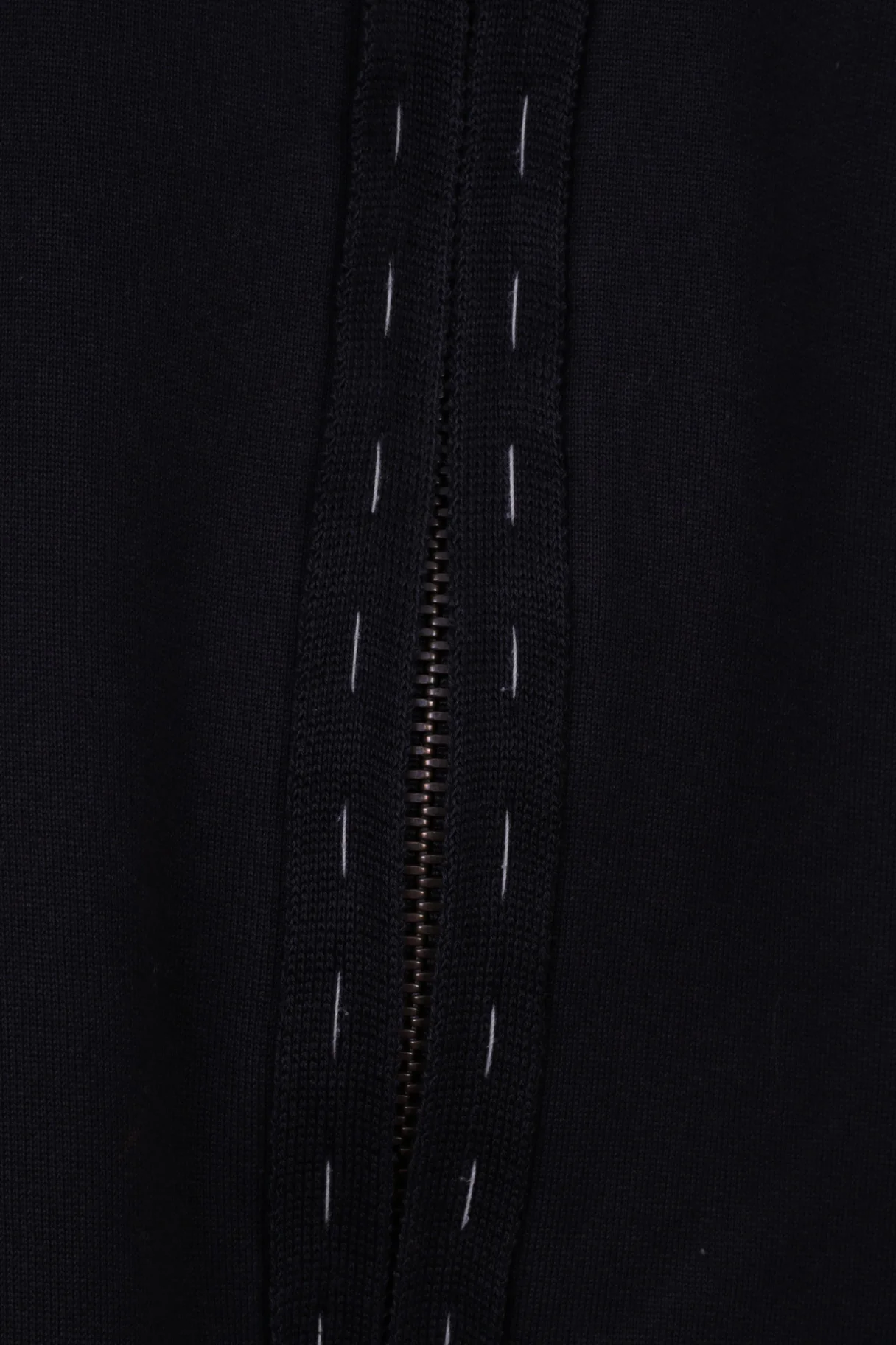 Hugo Boss Mens M Sweatshirt Black 100% Cotton Full Zipper Sewn Detailed Top - Image 3
