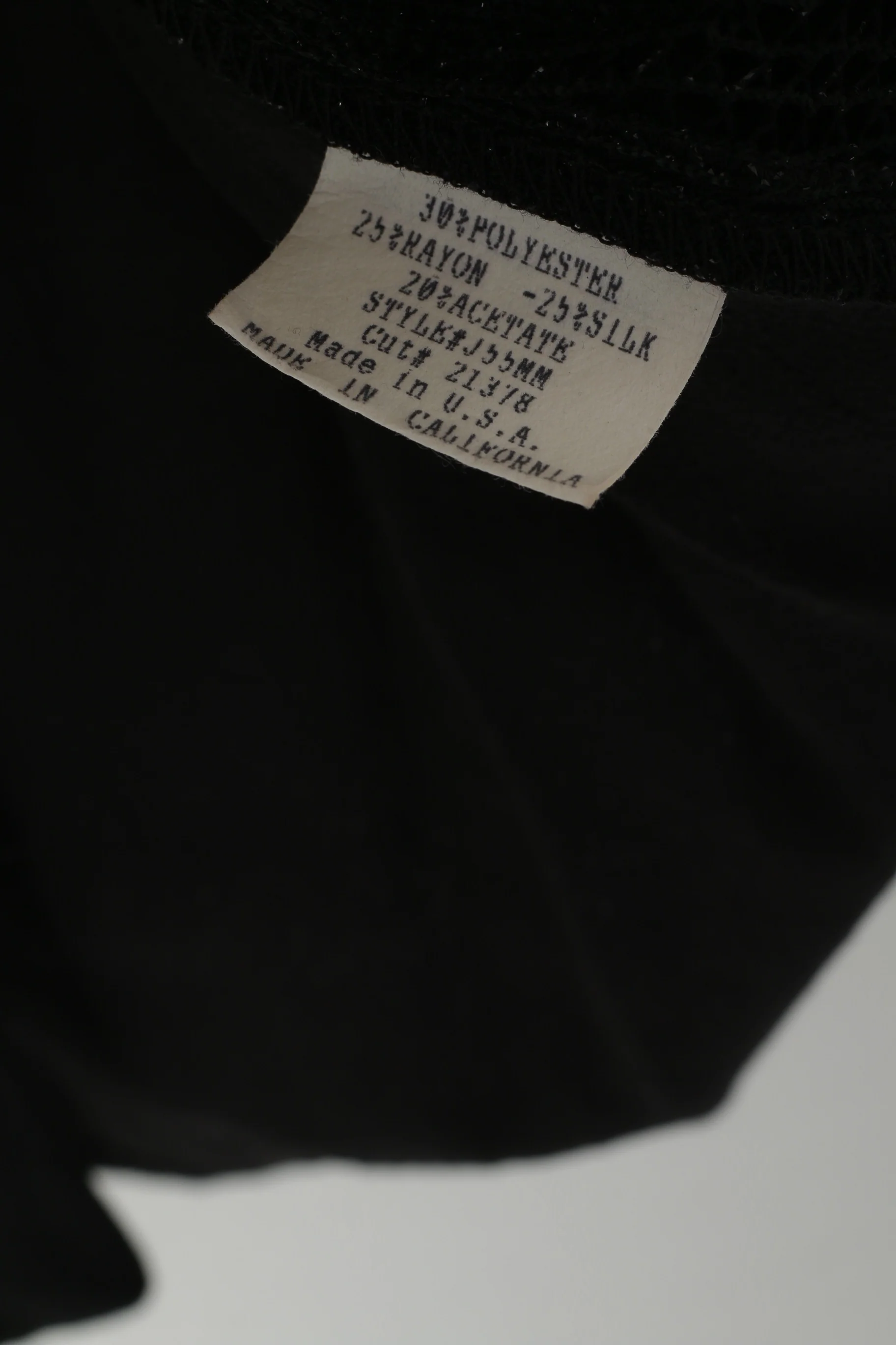 SA2 Women XL Elegant Shirt Black One Button Front Top Thin Material Silk Blend Shoulder Pads - Image 5