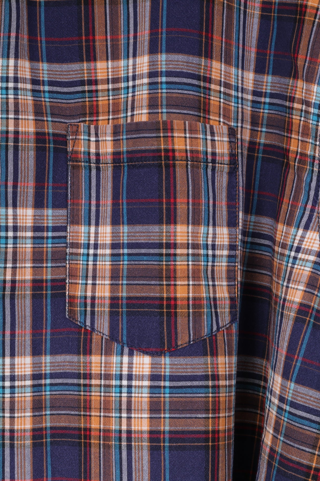 Dressmann Mens 3XL Casual Shirt Navy Cotton Checkered Long Sleeve XXXL Top - Image 3
