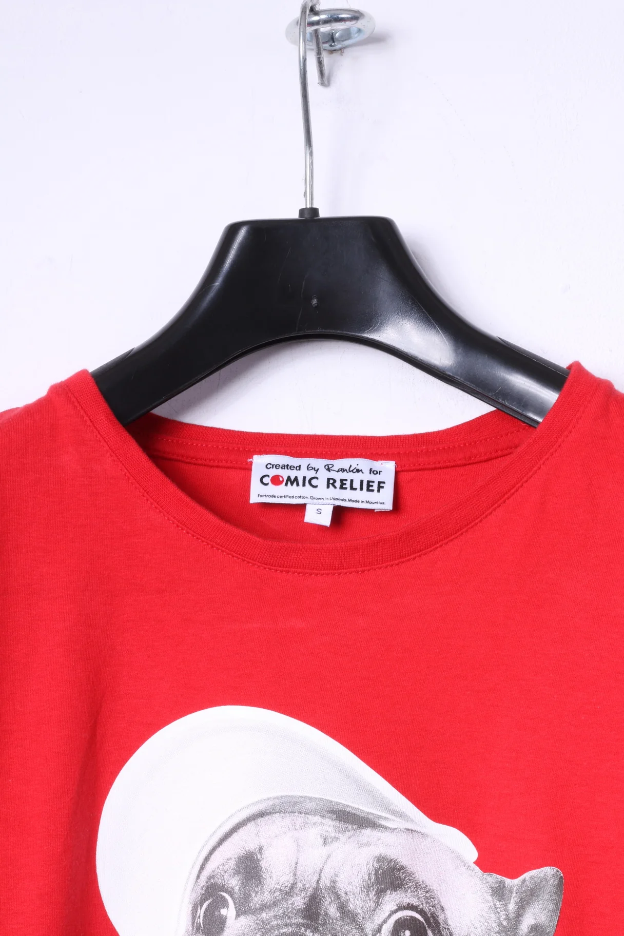 Comic Relief Albert by Rankin Mens S T- Shirt Red Cotton Graphic Dog - Image 2