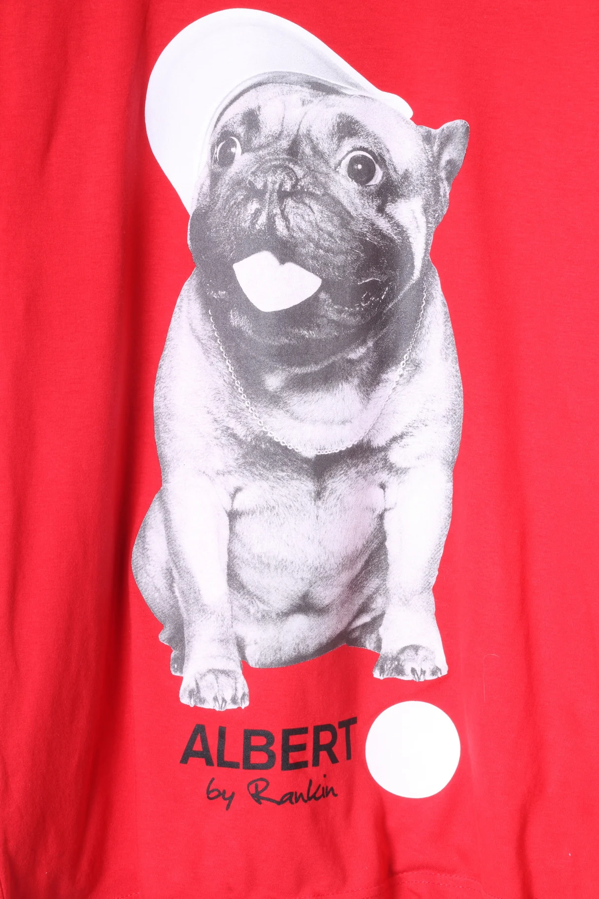 Comic Relief Albert by Rankin Mens S T- Shirt Red Cotton Graphic Dog - Image 3