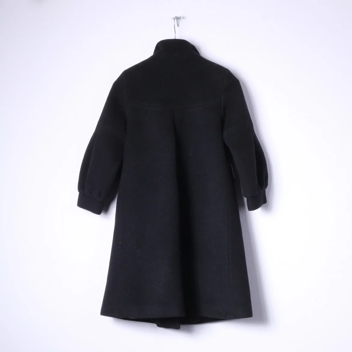 Elena Monti Girls 10 Age Coat Black Wool Mohair BlendDouble Breasted Made In Italy - Image 9
