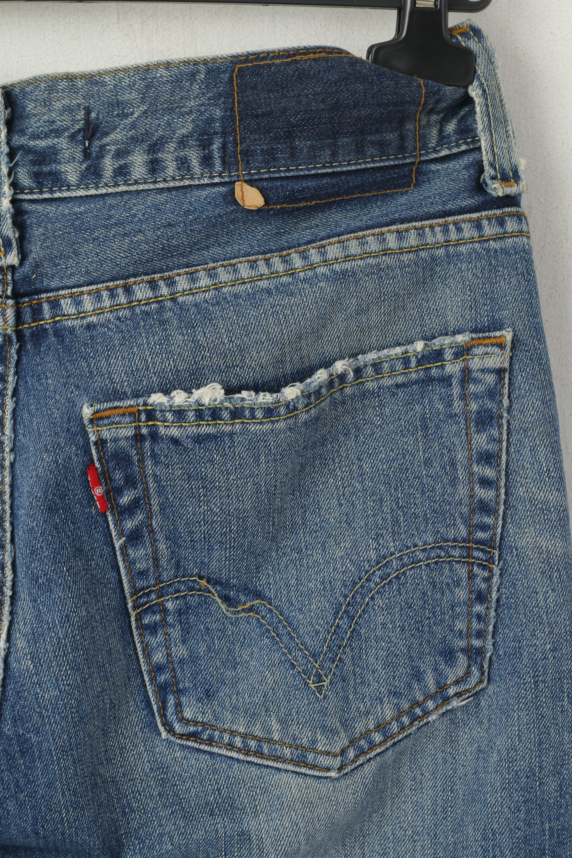Levi's Men 31 Jeans Trousers Navy Denim Cotton 509 Comfort Straight Leg Pants - Image 5