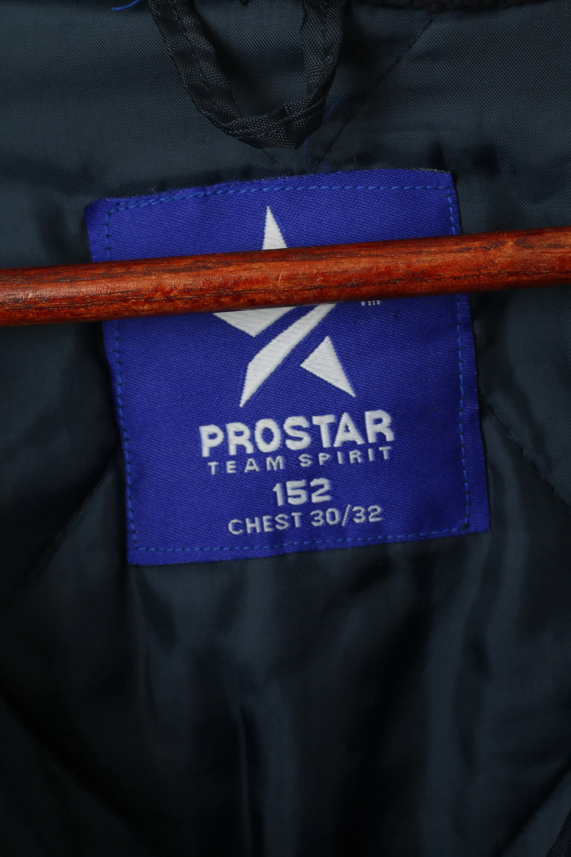 Prostar Youth 152 Jacket Navy Paded Deeping Rangers Football Club Hidden Hood Top - Image 4