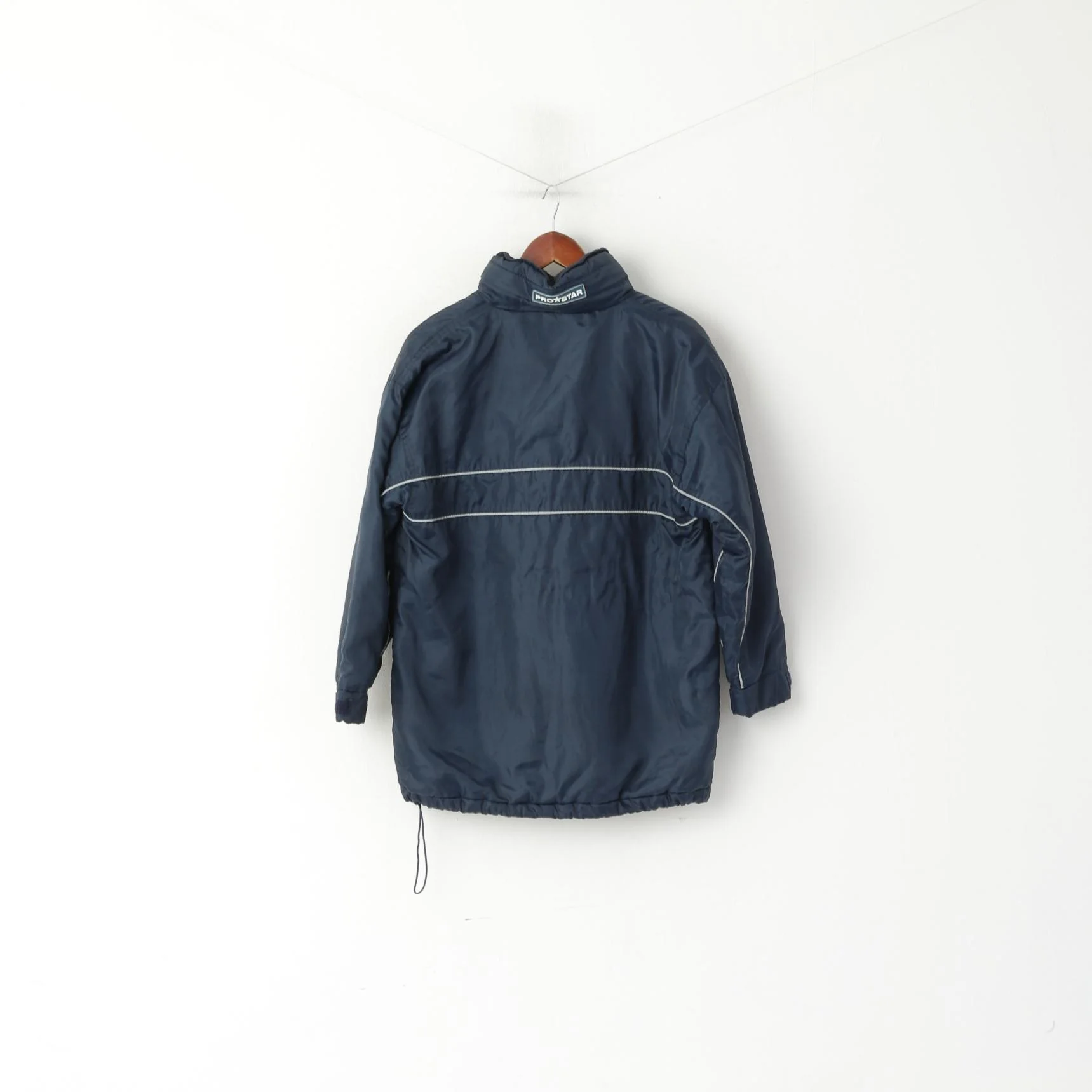 Prostar Youth 152 Jacket Navy Paded Deeping Rangers Football Club Hidden Hood Top - Image 6