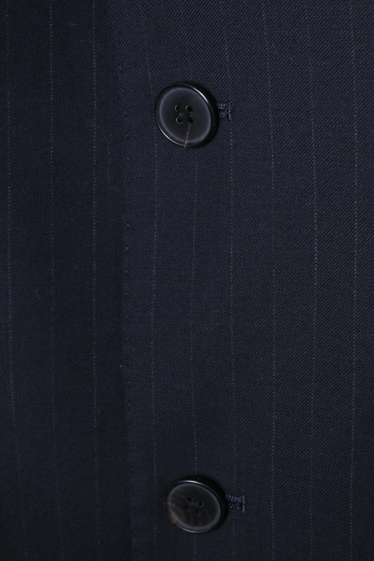 JAEGER Men 40 Blazer Navy Striped 100% Wool Single Breasted Jacket - Image 3
