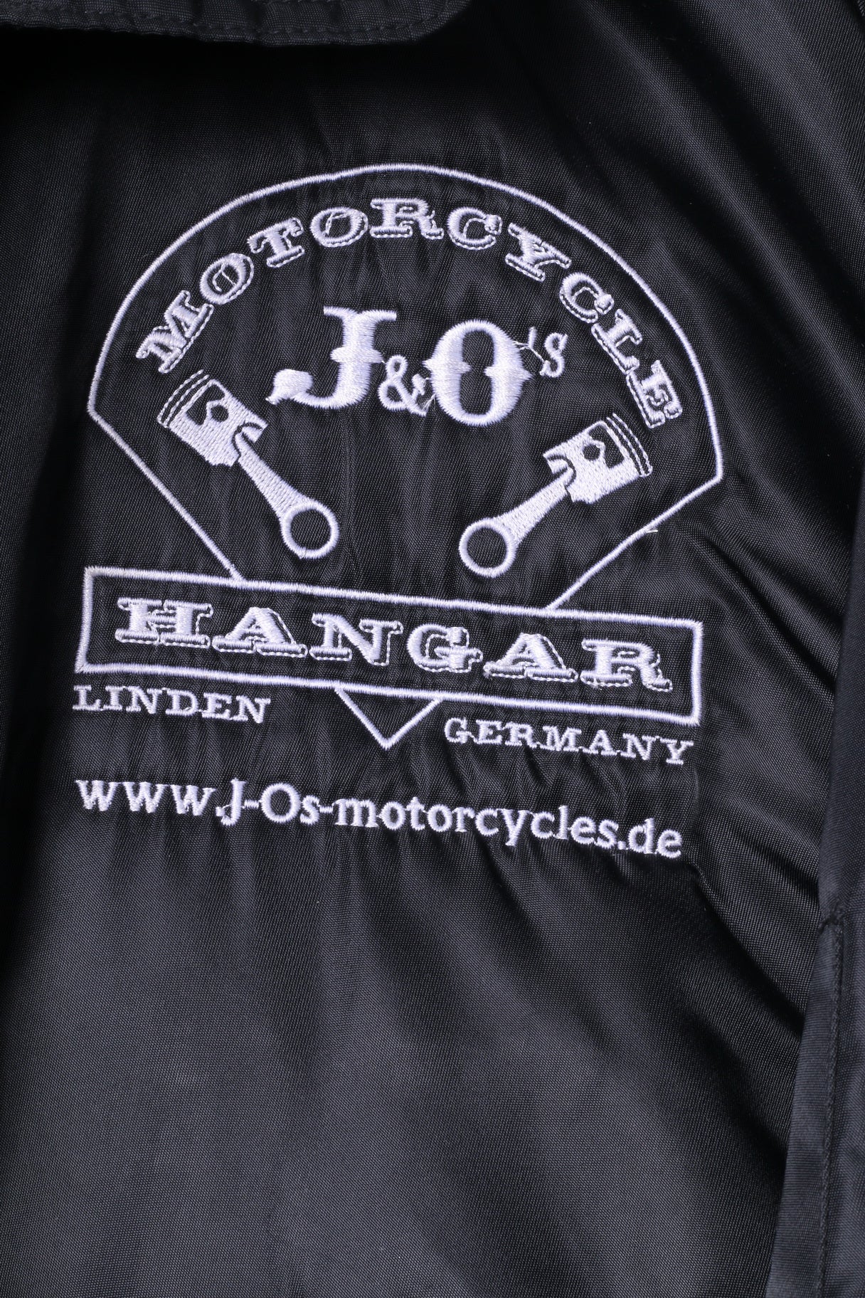 Motorcycle J&O's Mens XL Jacket Black Flyers Full Zipper Nylon Bomber Top - Image 3