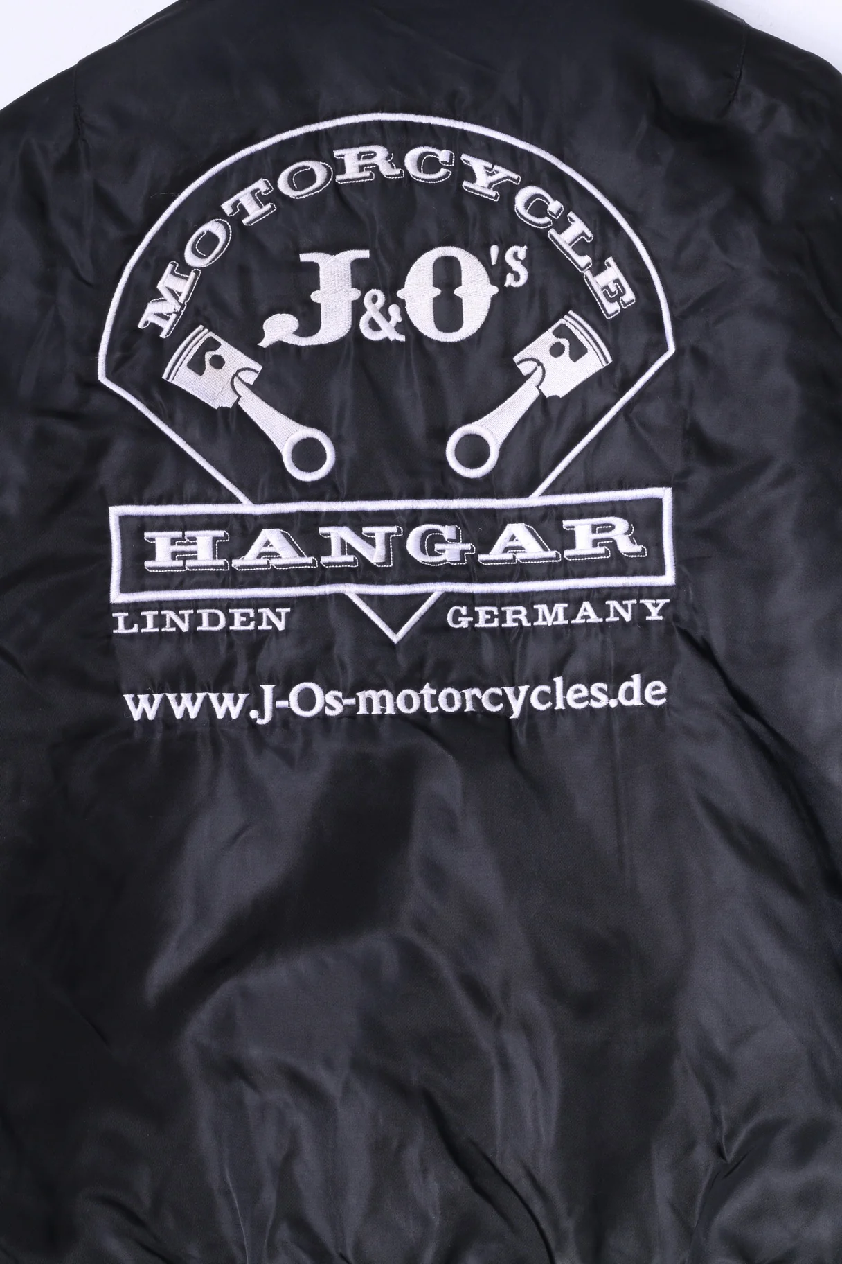 Motorcycle J&O's Mens XL Jacket Black Flyers Full Zipper Nylon Bomber Top - Image 6