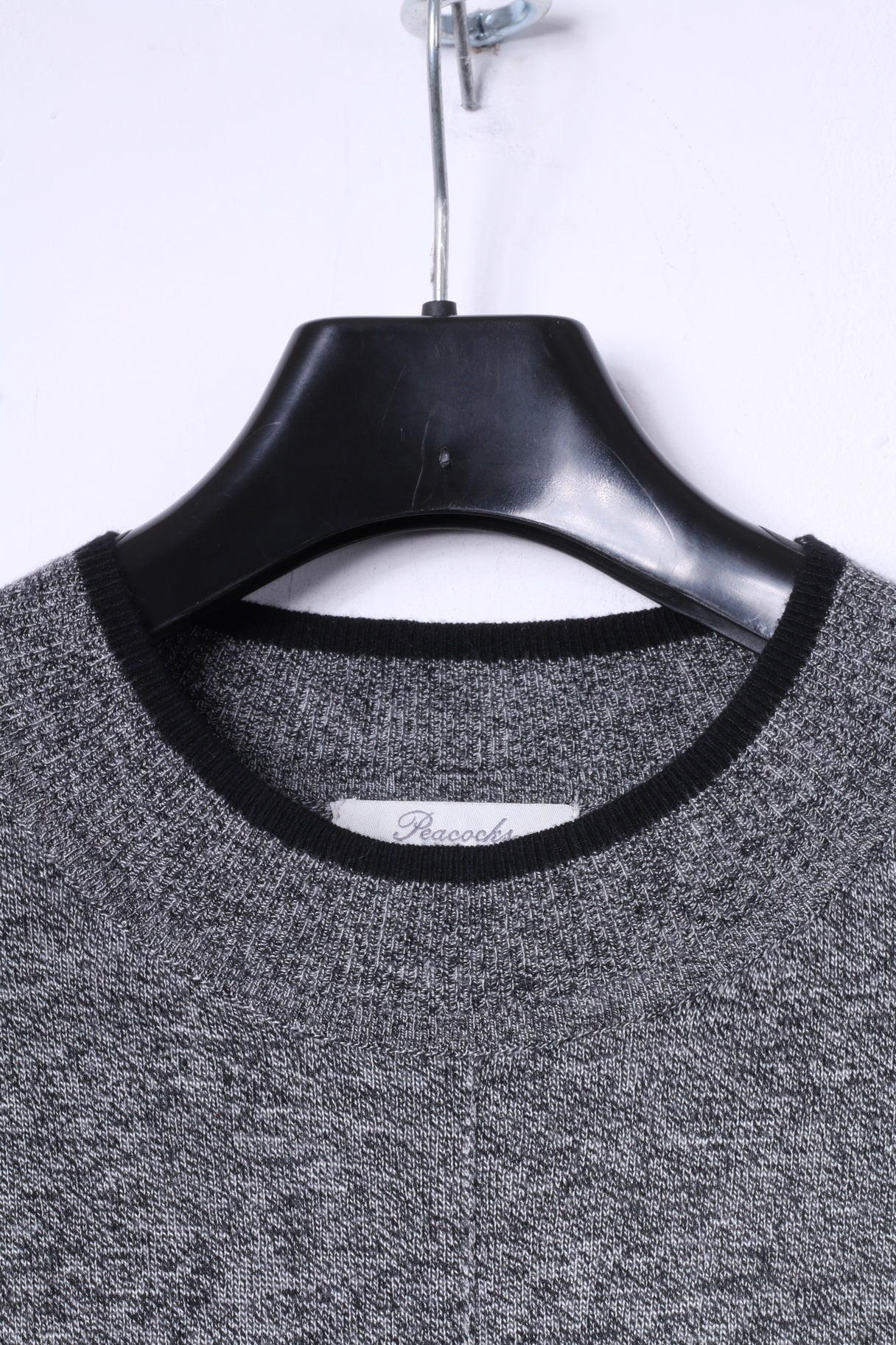 Peacocks Womens 18 46 XXL Long Jumper Grey Nylon Cotton Blend Soft Dress - Image 2