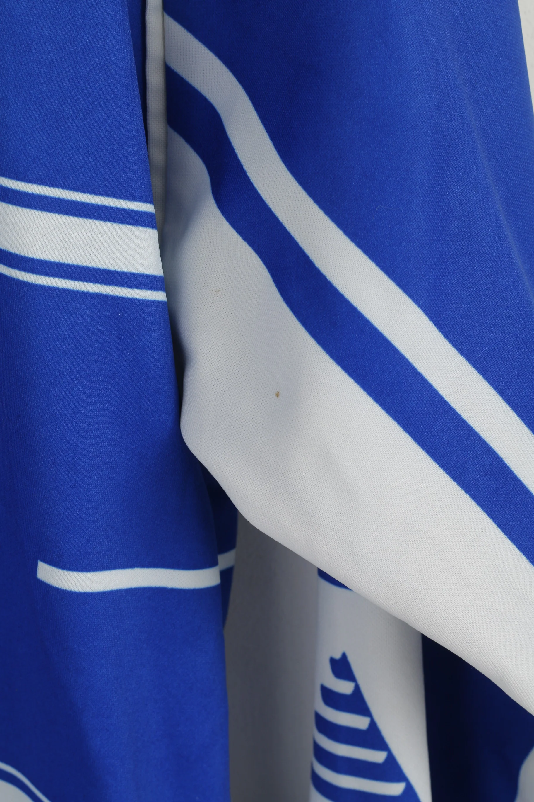 Pendle Men 36 S Polo Shirt Blue Jersey York Rovers FC #8 Football Vintage Top - Image 3